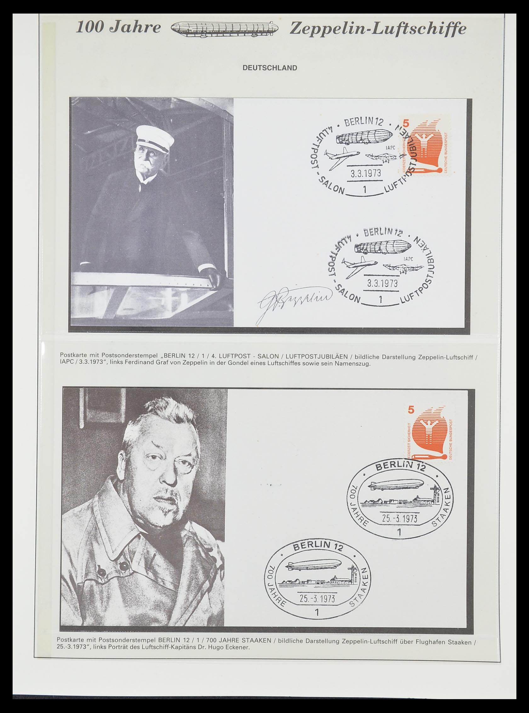 33307 873 - Postzegelverzameling 33307 Motief Zeppelin 1952-2010!
