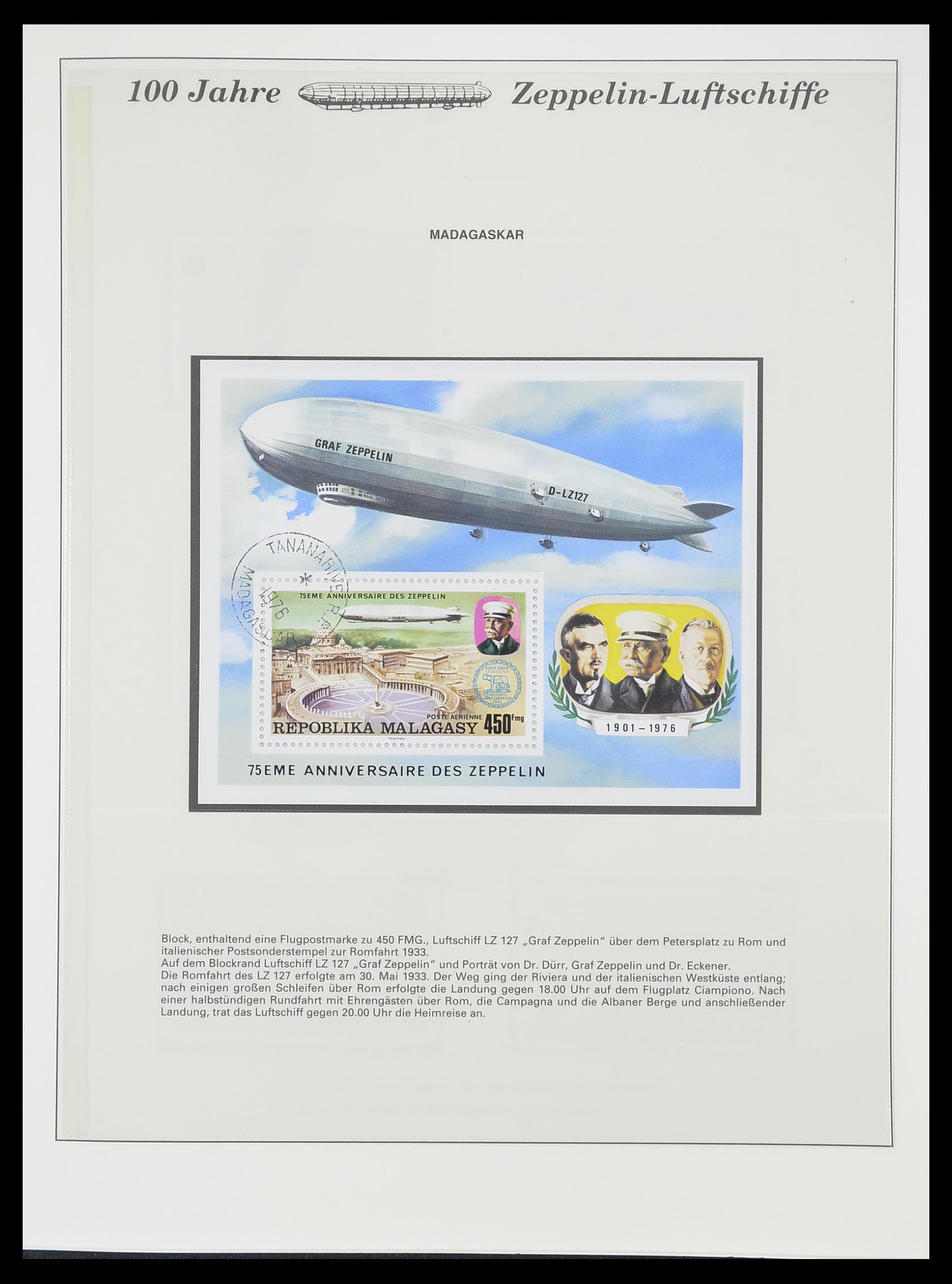 33307 875 - Stamp collection 33307 Thematic Zeppelin 1952-2010!