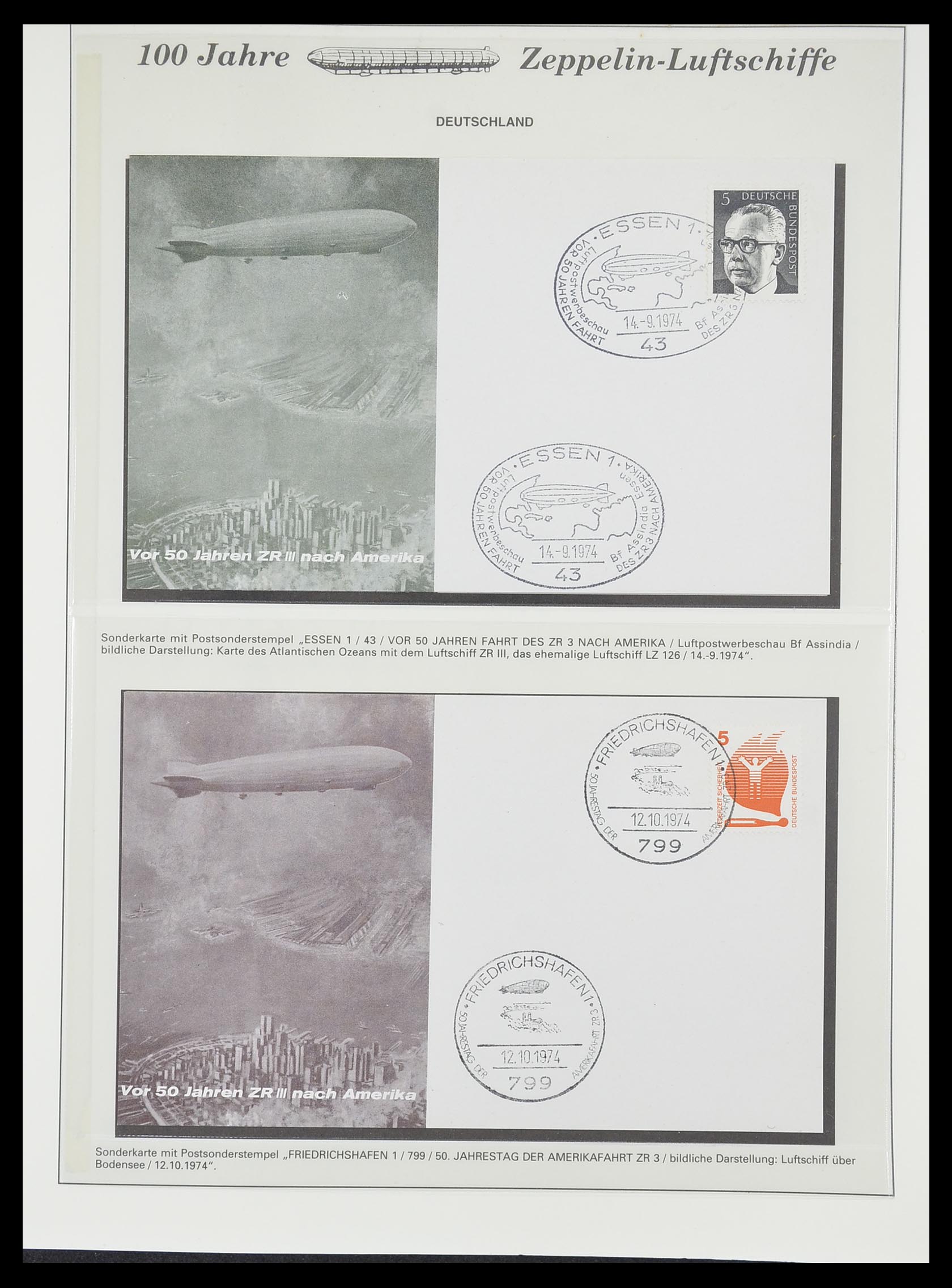 33307 878 - Postzegelverzameling 33307 Motief Zeppelin 1952-2010!
