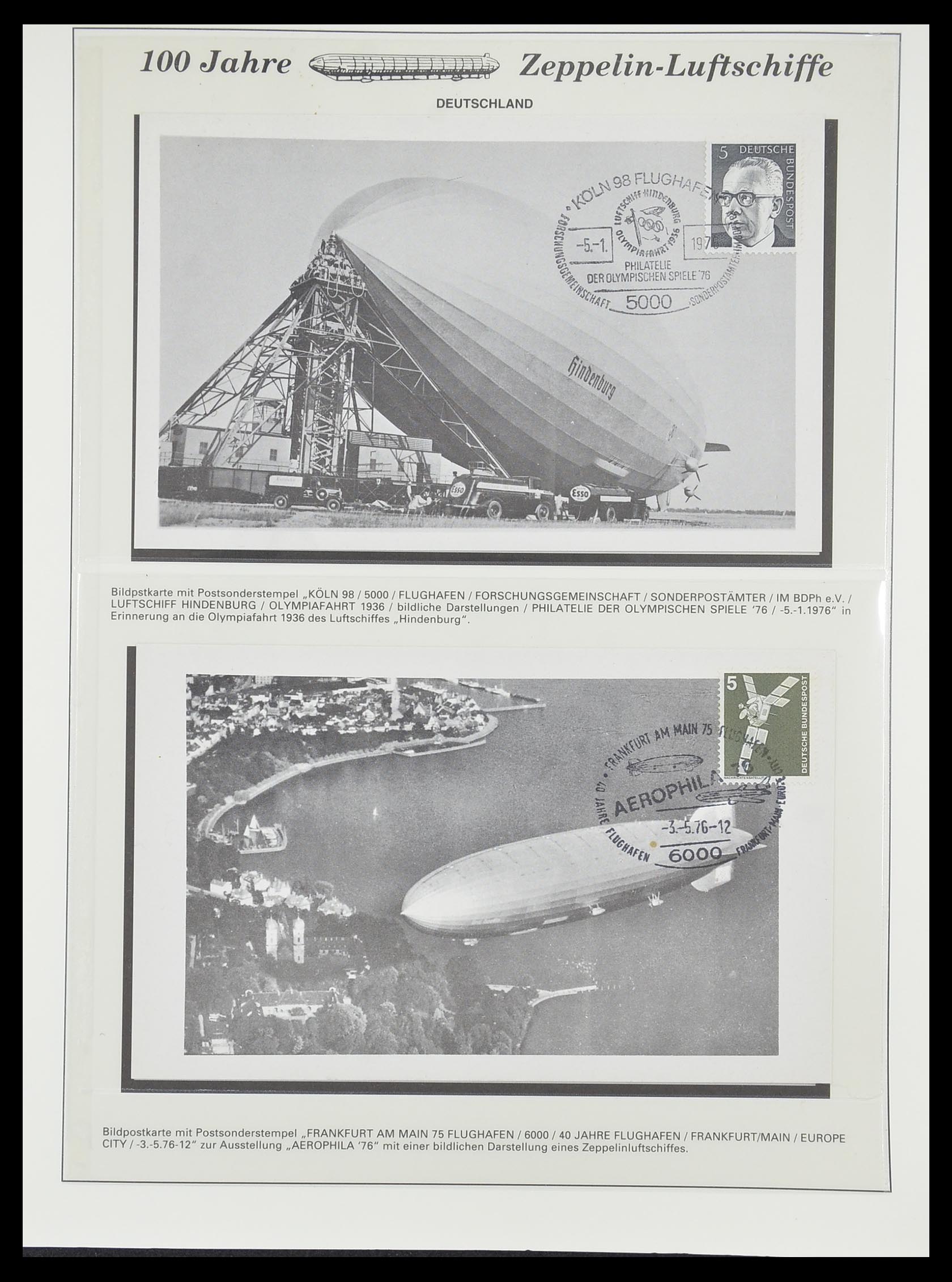 33307 885 - Postzegelverzameling 33307 Motief Zeppelin 1952-2010!