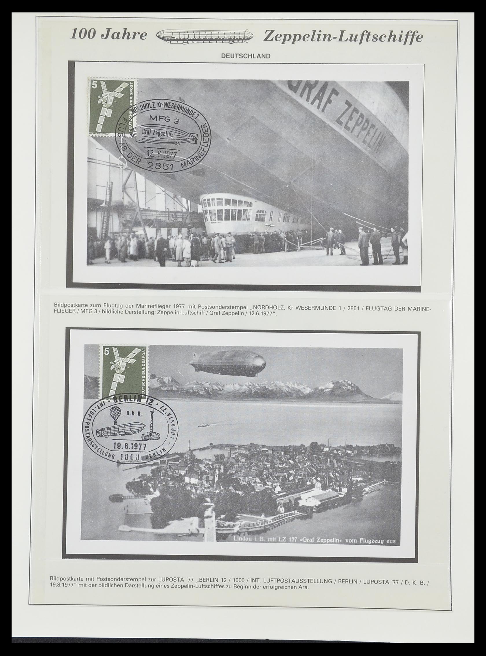 33307 886 - Postzegelverzameling 33307 Motief Zeppelin 1952-2010!