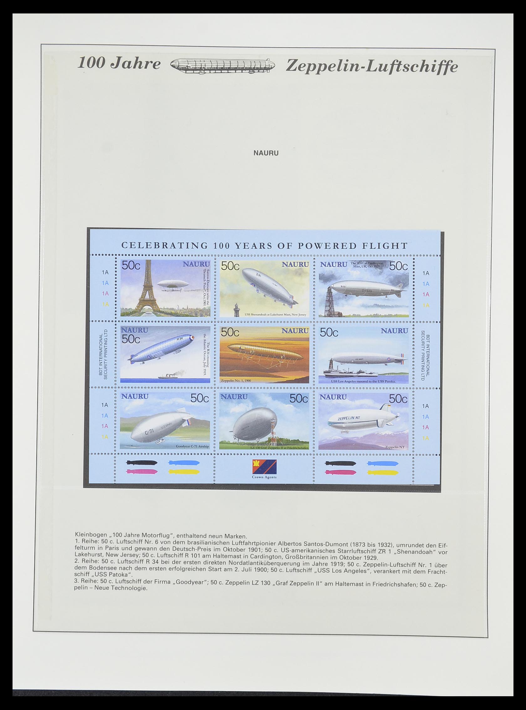 33307 889 - Stamp collection 33307 Thematic Zeppelin 1952-2010!