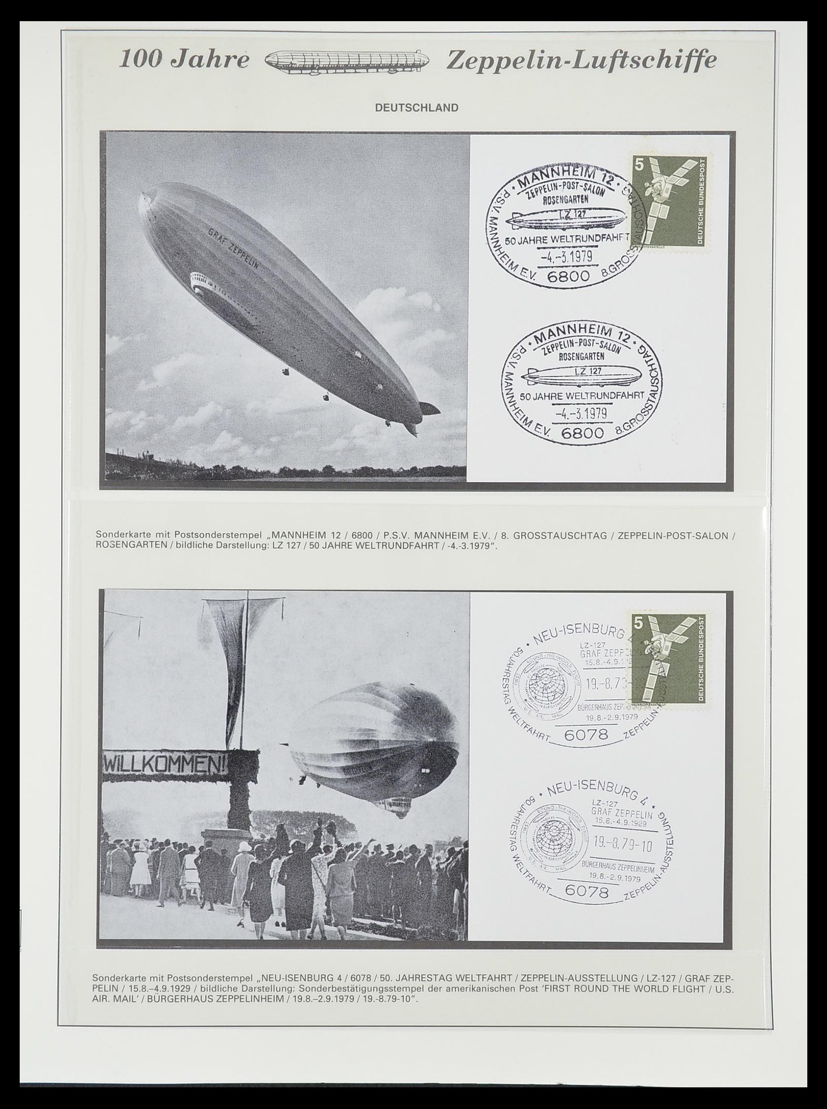 33307 890 - Postzegelverzameling 33307 Motief Zeppelin 1952-2010!