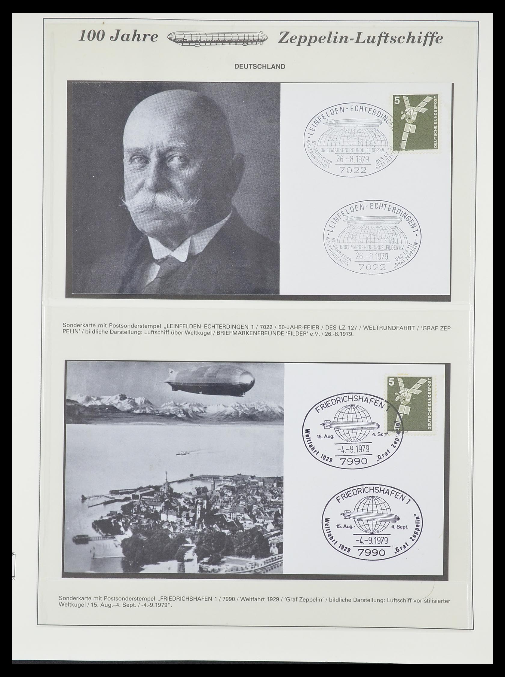33307 891 - Postzegelverzameling 33307 Motief Zeppelin 1952-2010!
