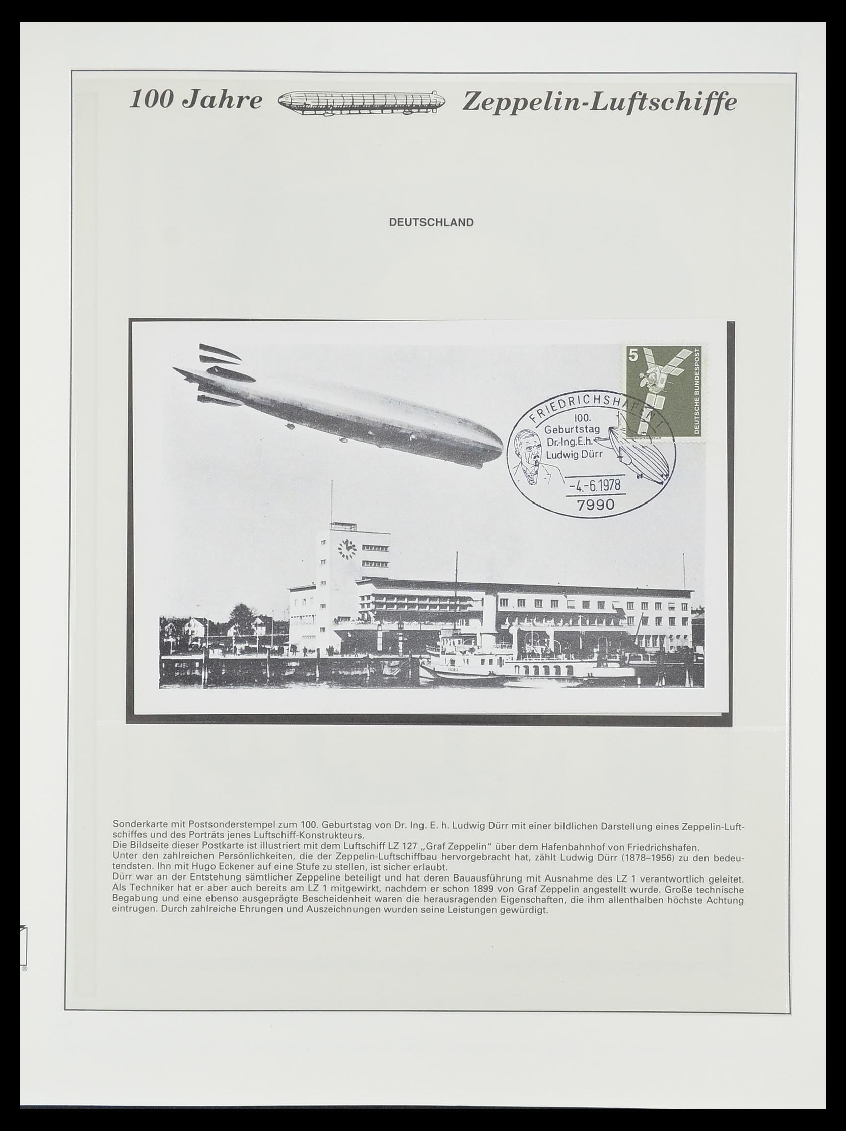 33307 895 - Postzegelverzameling 33307 Motief Zeppelin 1952-2010!