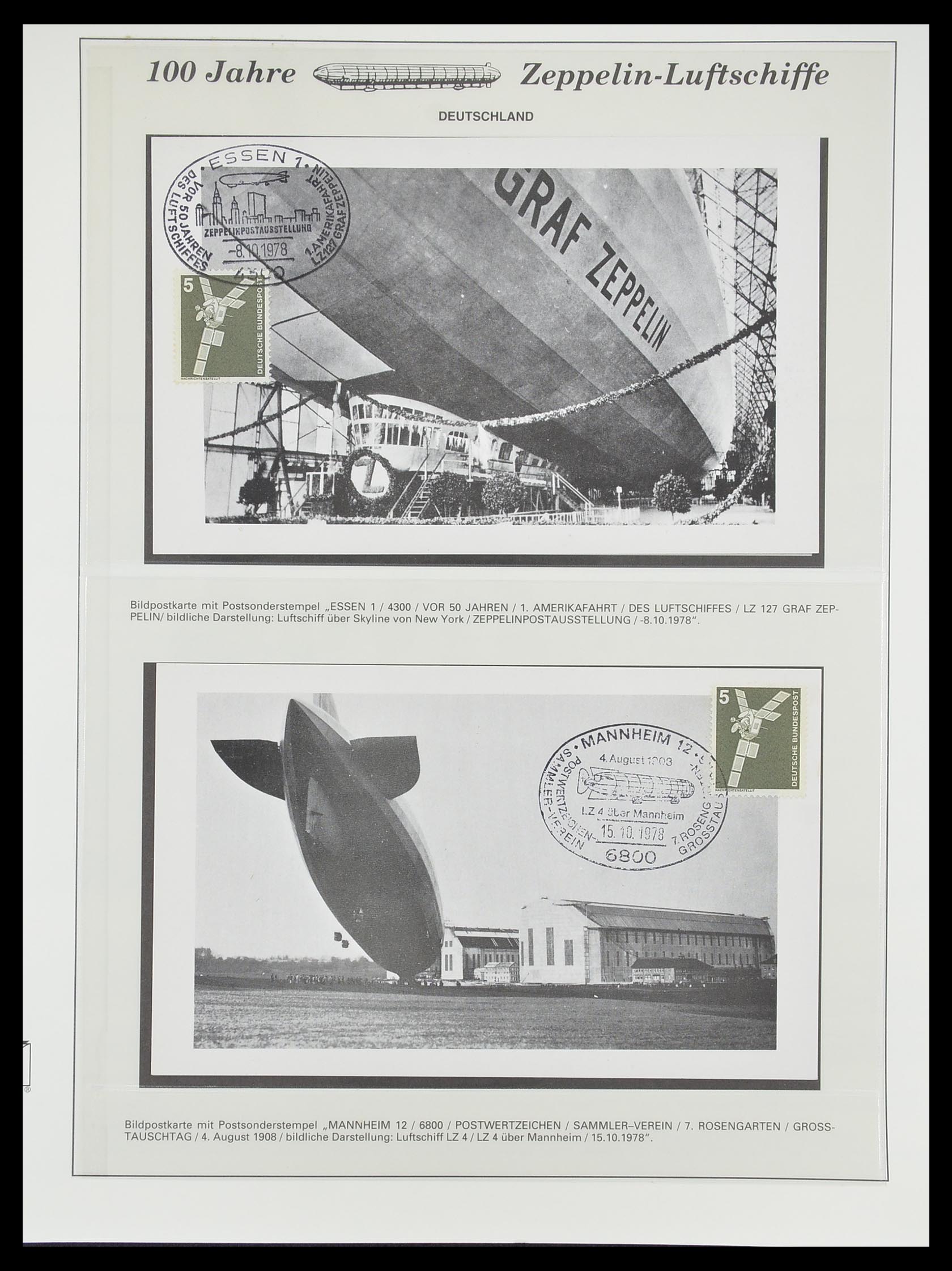 33307 897 - Postzegelverzameling 33307 Motief Zeppelin 1952-2010!