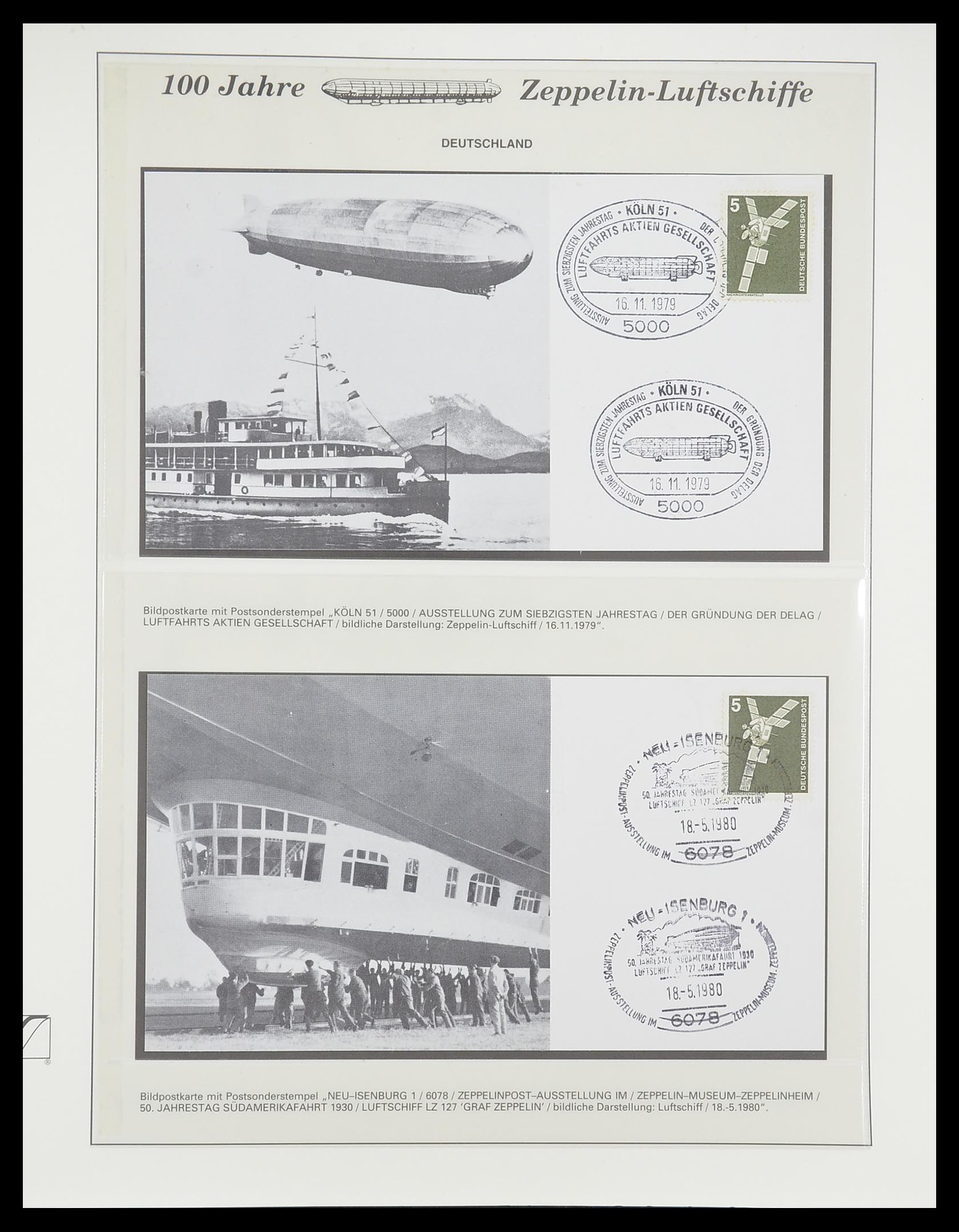 33307 901 - Postzegelverzameling 33307 Motief Zeppelin 1952-2010!