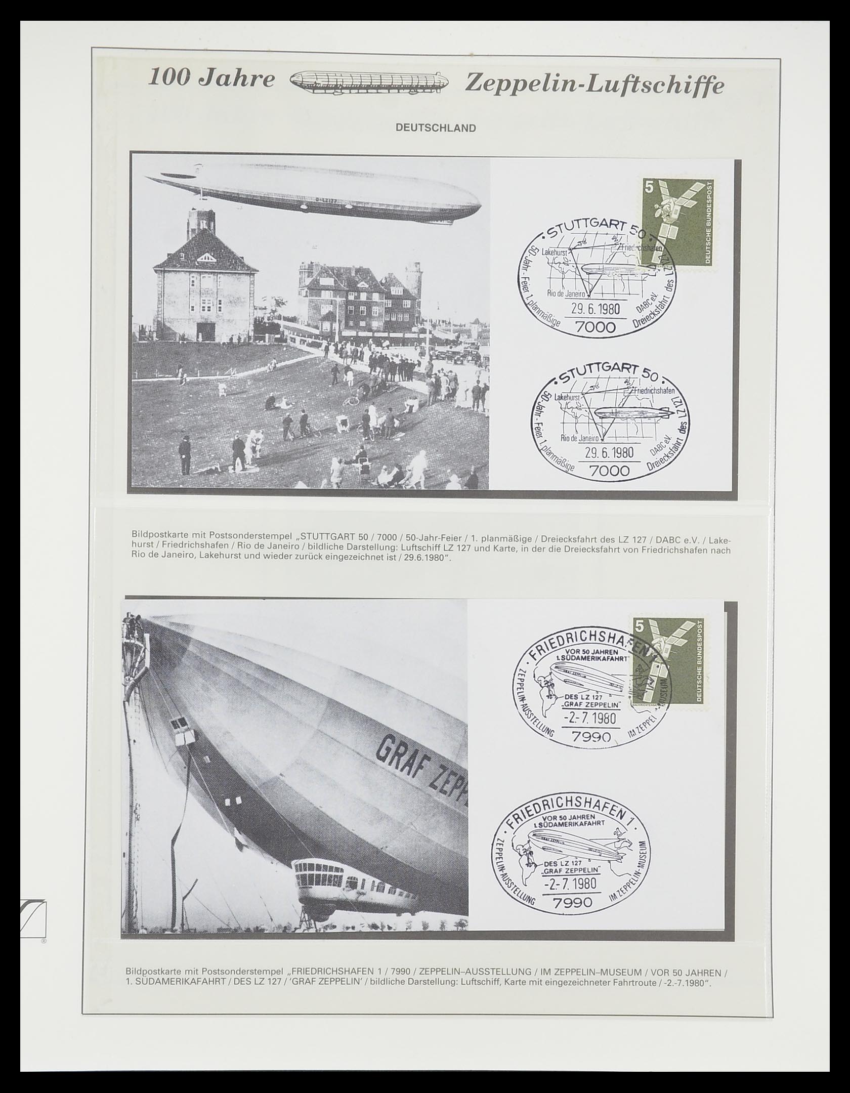 33307 902 - Postzegelverzameling 33307 Motief Zeppelin 1952-2010!