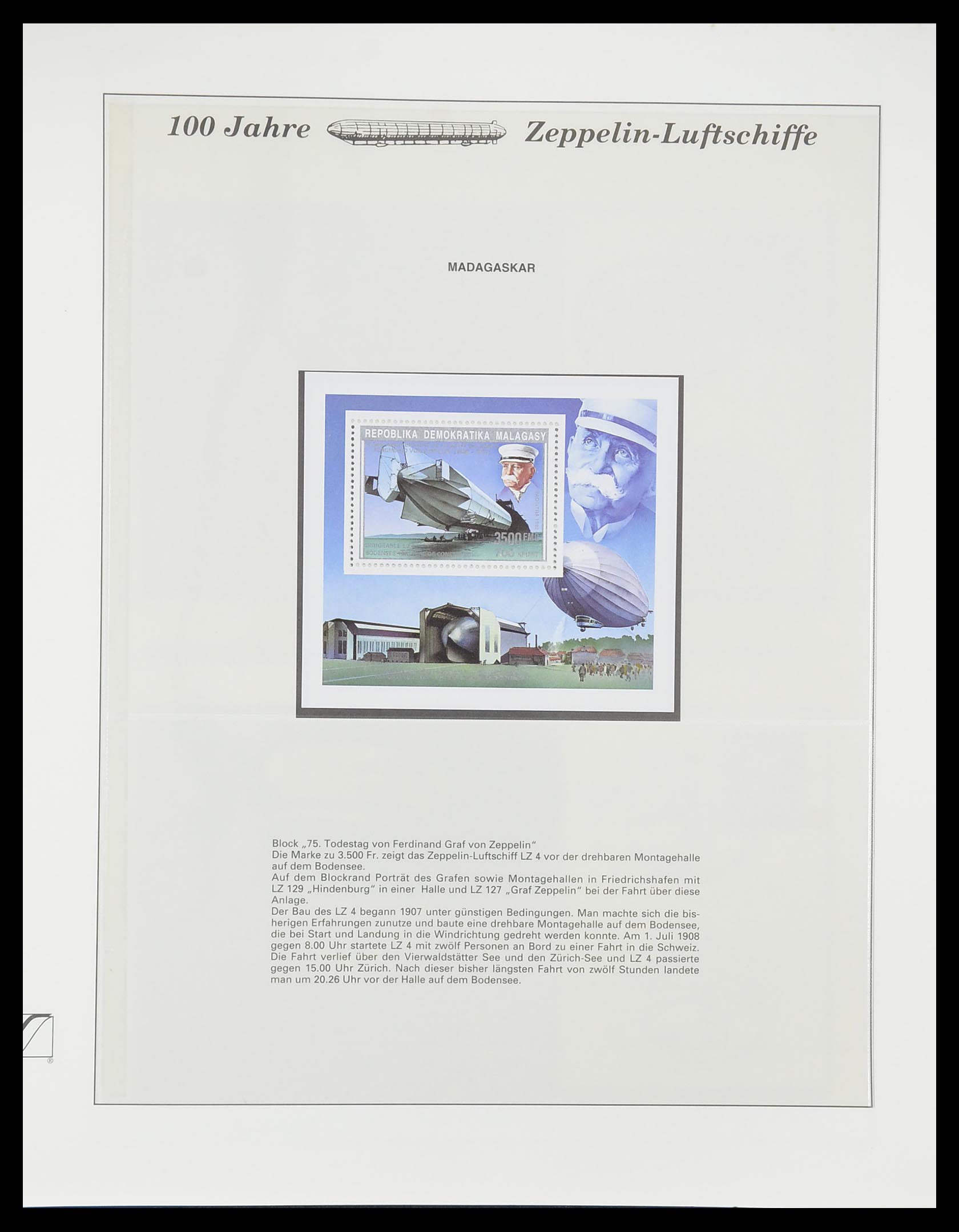 33307 903 - Postzegelverzameling 33307 Motief Zeppelin 1952-2010!