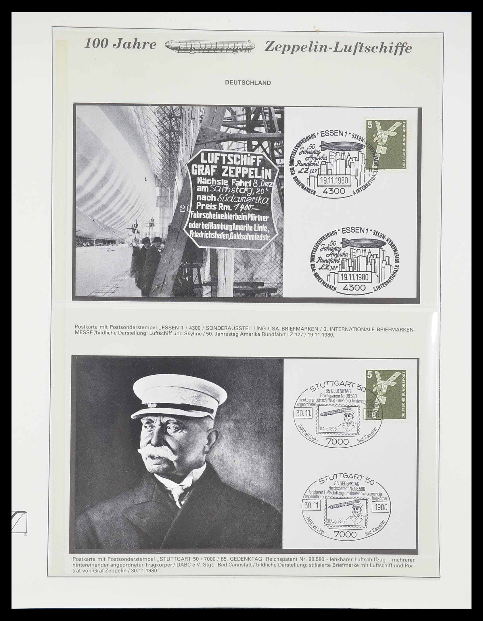 33307 904 - Postzegelverzameling 33307 Motief Zeppelin 1952-2010!