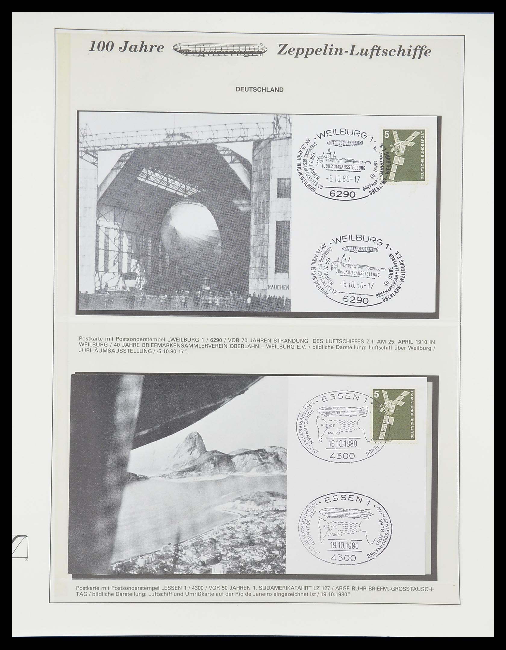 33307 905 - Postzegelverzameling 33307 Motief Zeppelin 1952-2010!