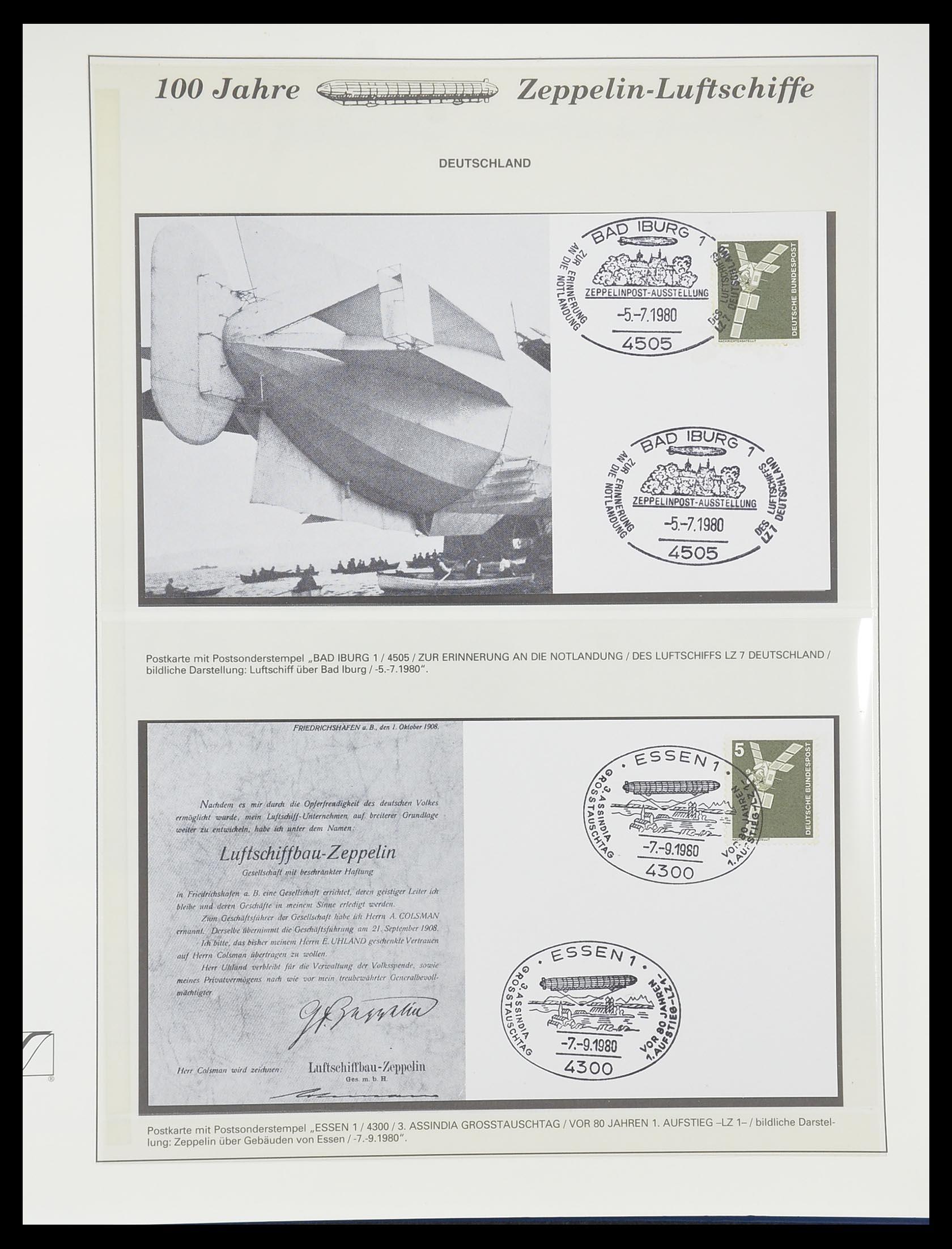 33307 906 - Postzegelverzameling 33307 Motief Zeppelin 1952-2010!