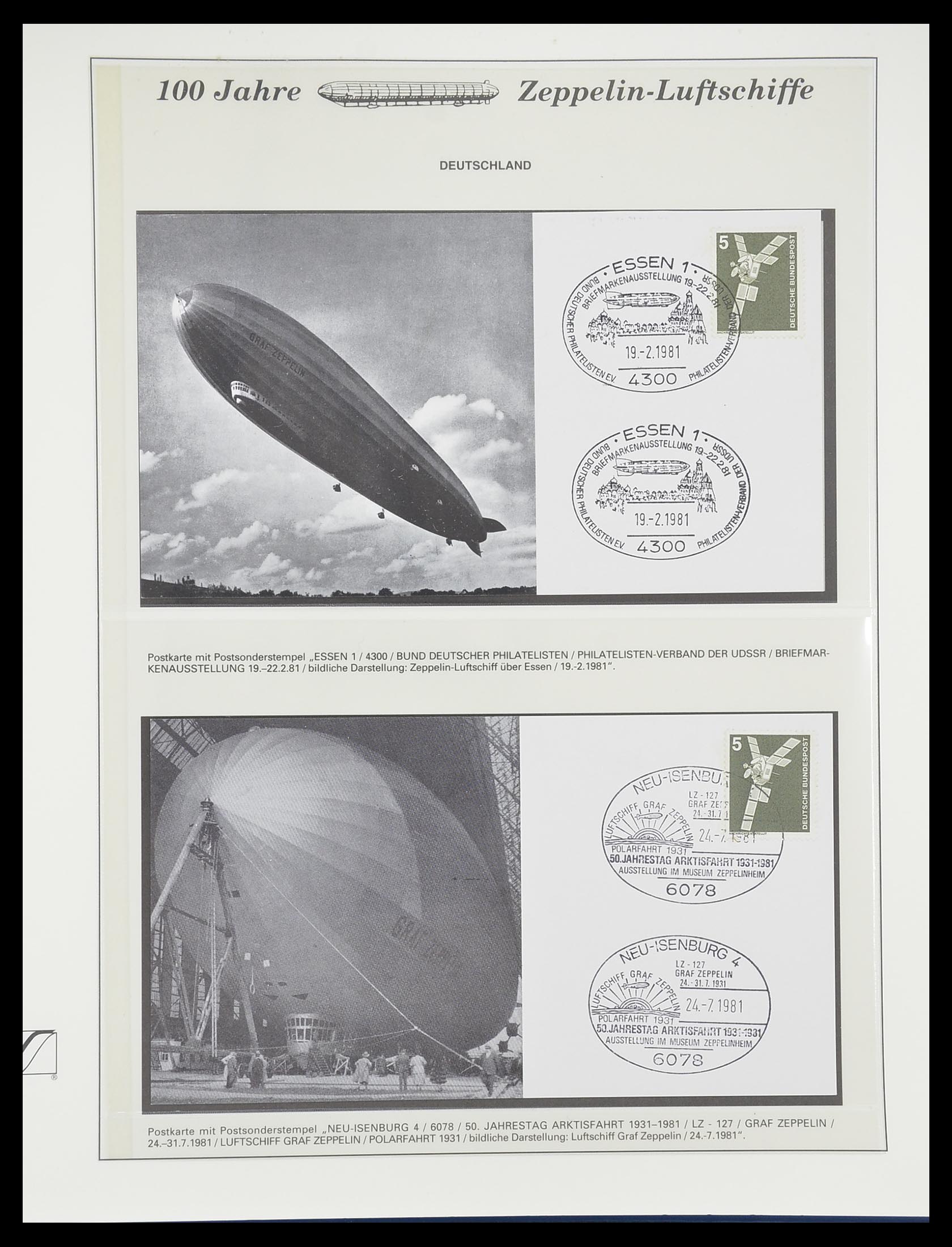 33307 909 - Stamp collection 33307 Thematic Zeppelin 1952-2010!
