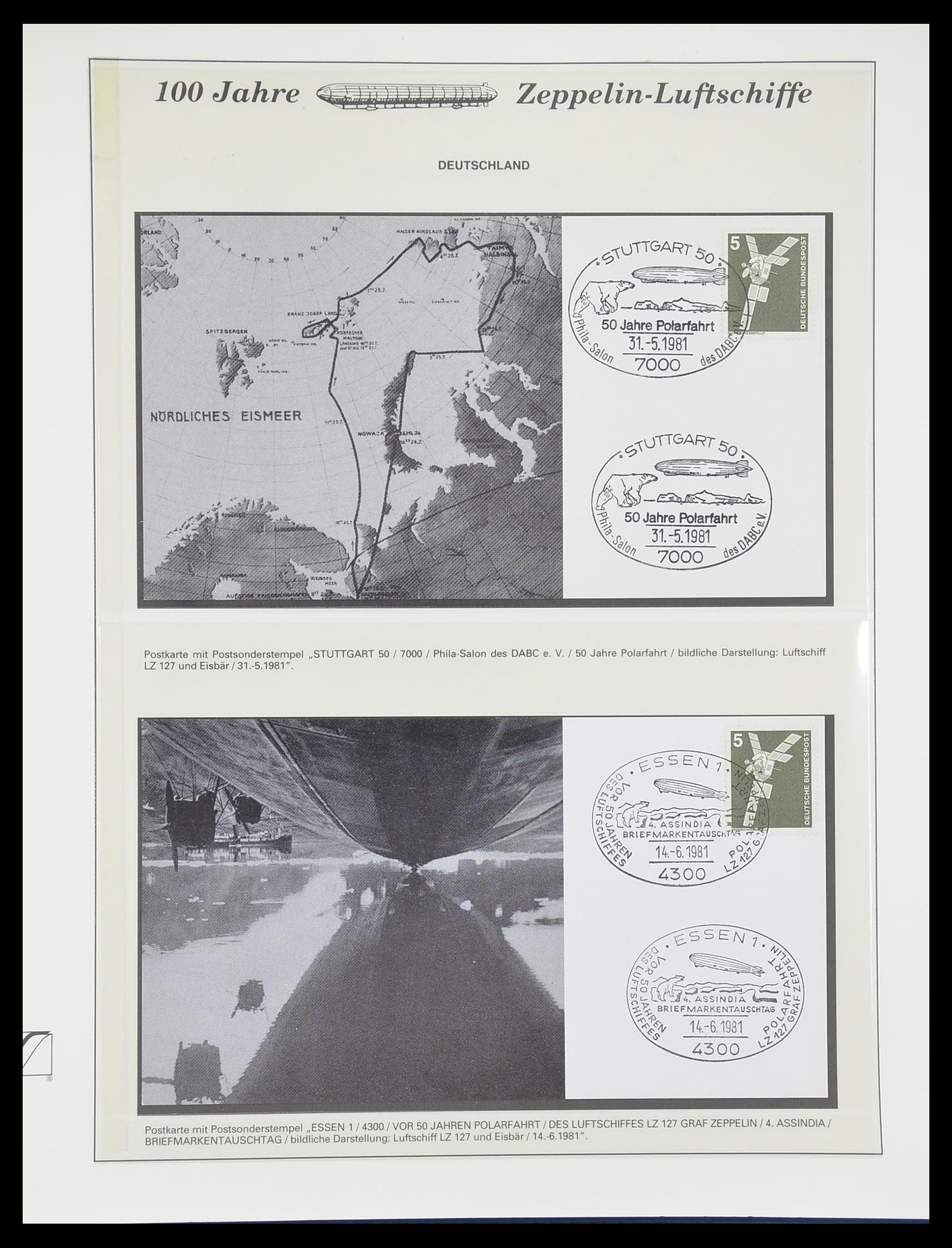 33307 910 - Postzegelverzameling 33307 Motief Zeppelin 1952-2010!