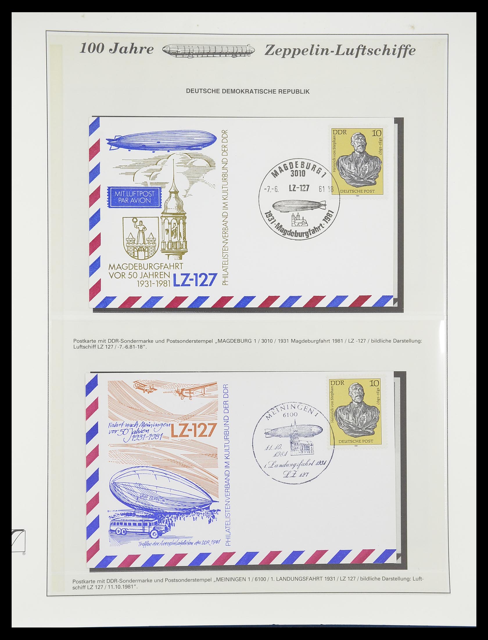 33307 911 - Stamp collection 33307 Thematic Zeppelin 1952-2010!