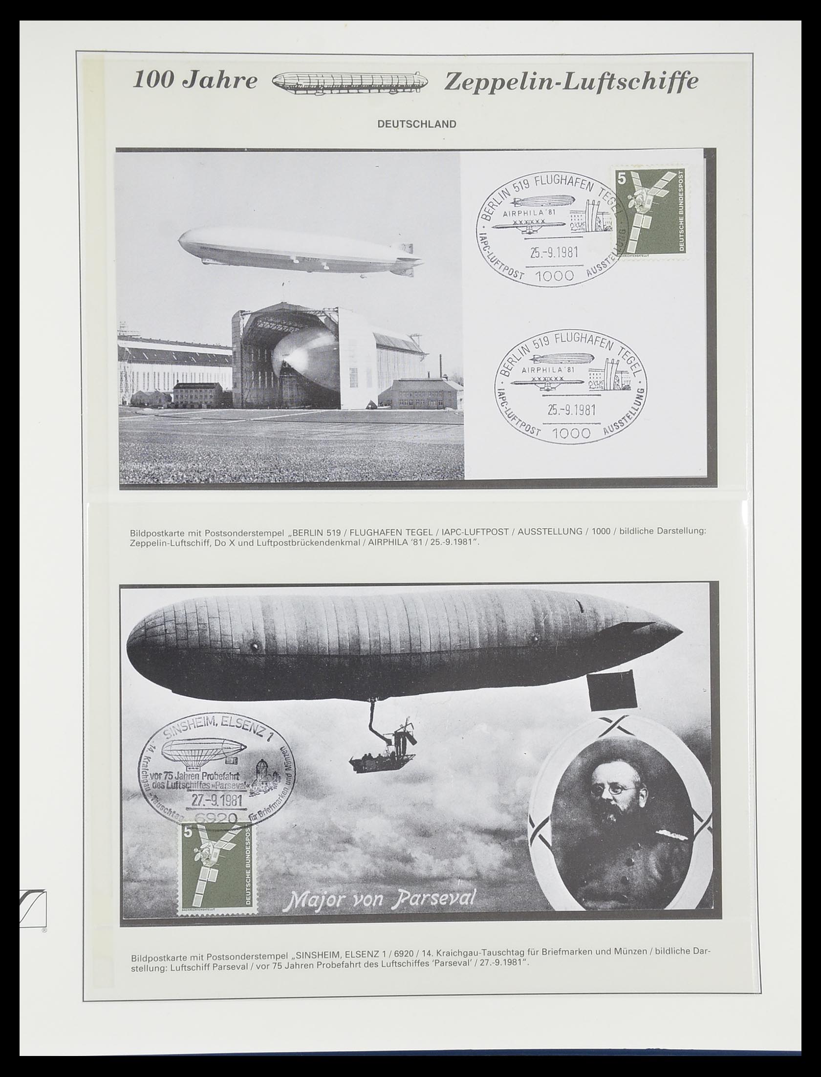 33307 912 - Postzegelverzameling 33307 Motief Zeppelin 1952-2010!
