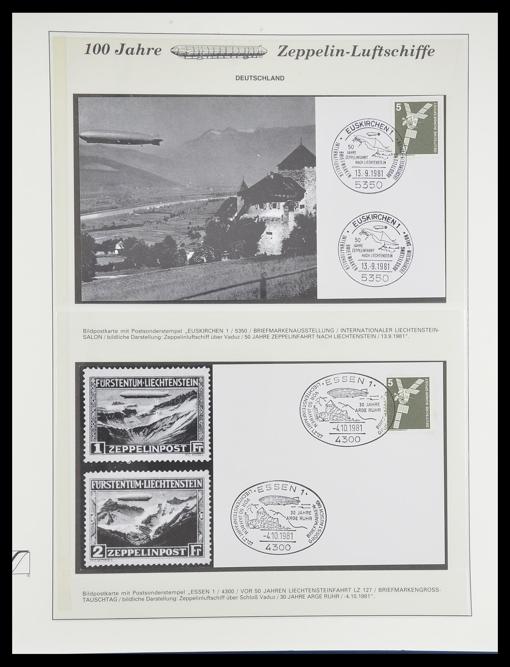 33307 913 - Postzegelverzameling 33307 Motief Zeppelin 1952-2010!