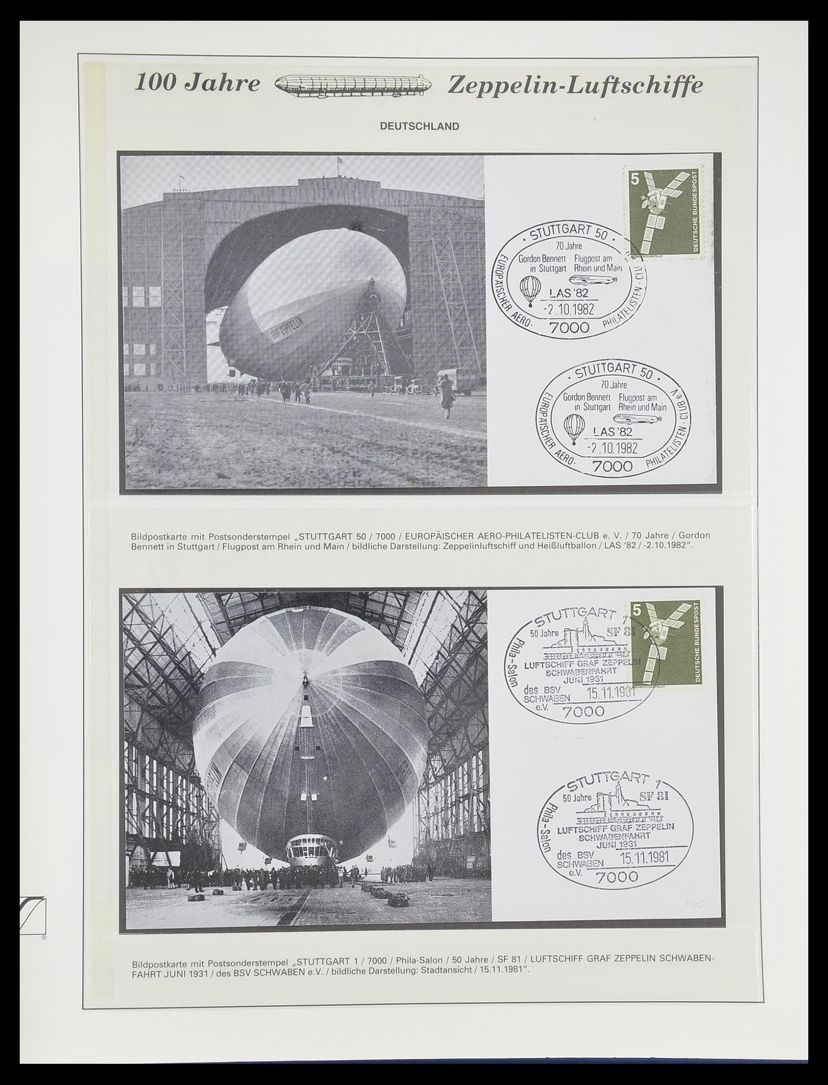 33307 914 - Postzegelverzameling 33307 Motief Zeppelin 1952-2010!