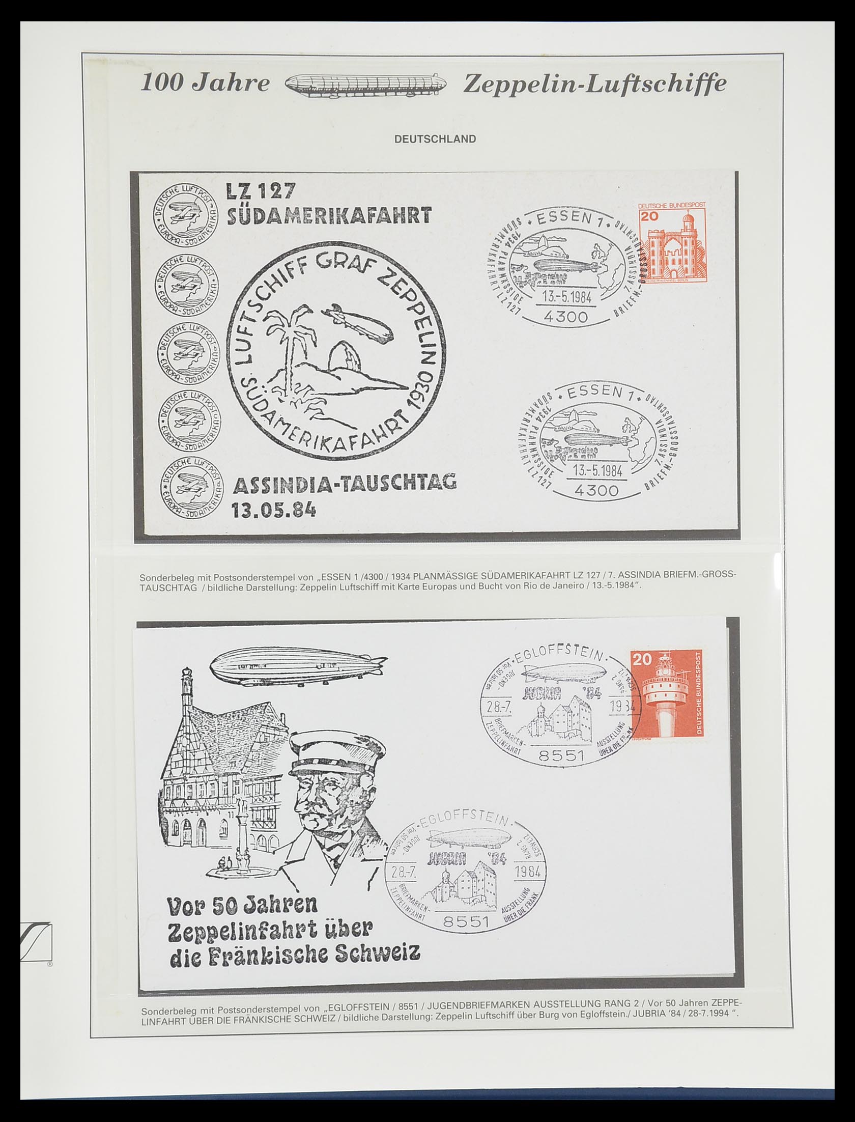 33307 916 - Postzegelverzameling 33307 Motief Zeppelin 1952-2010!