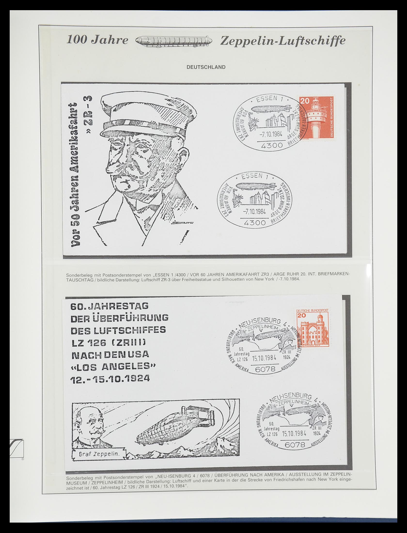 33307 917 - Postzegelverzameling 33307 Motief Zeppelin 1952-2010!