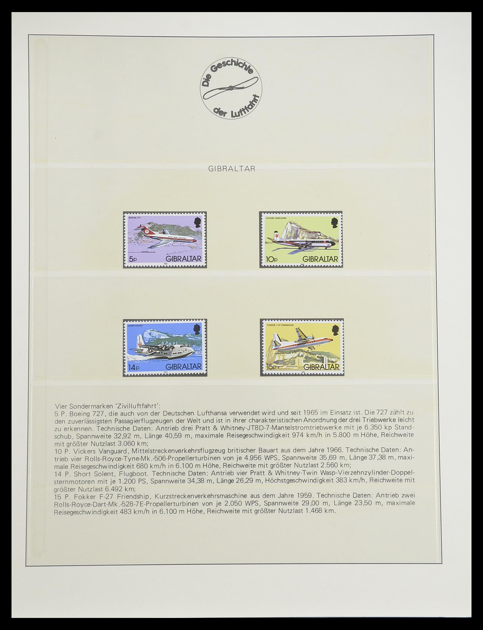 33308 0002 - Postzegelverzameling 33308 Motief luchtpost 1925-2012.