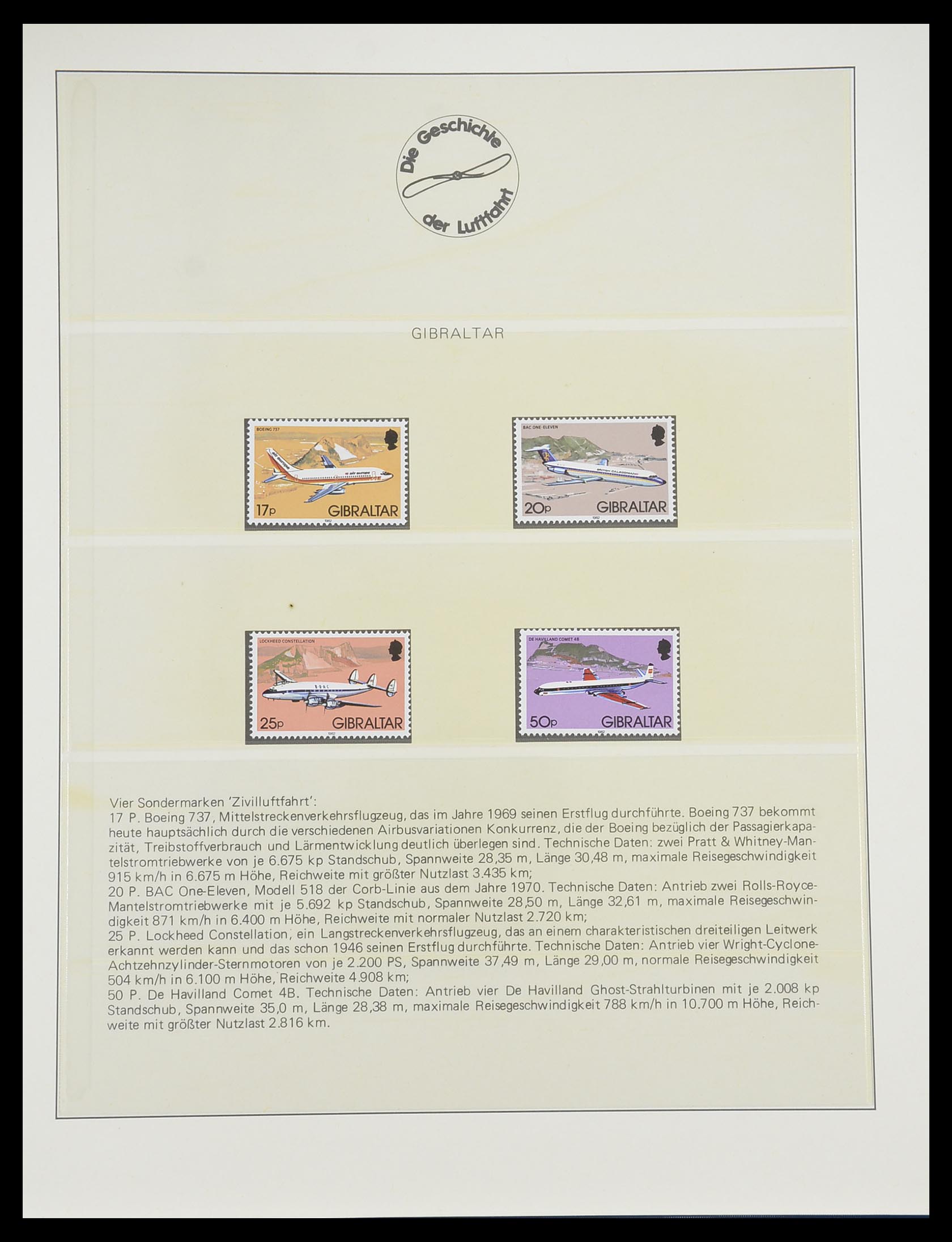 33308 0003 - Postzegelverzameling 33308 Motief luchtpost 1925-2012.