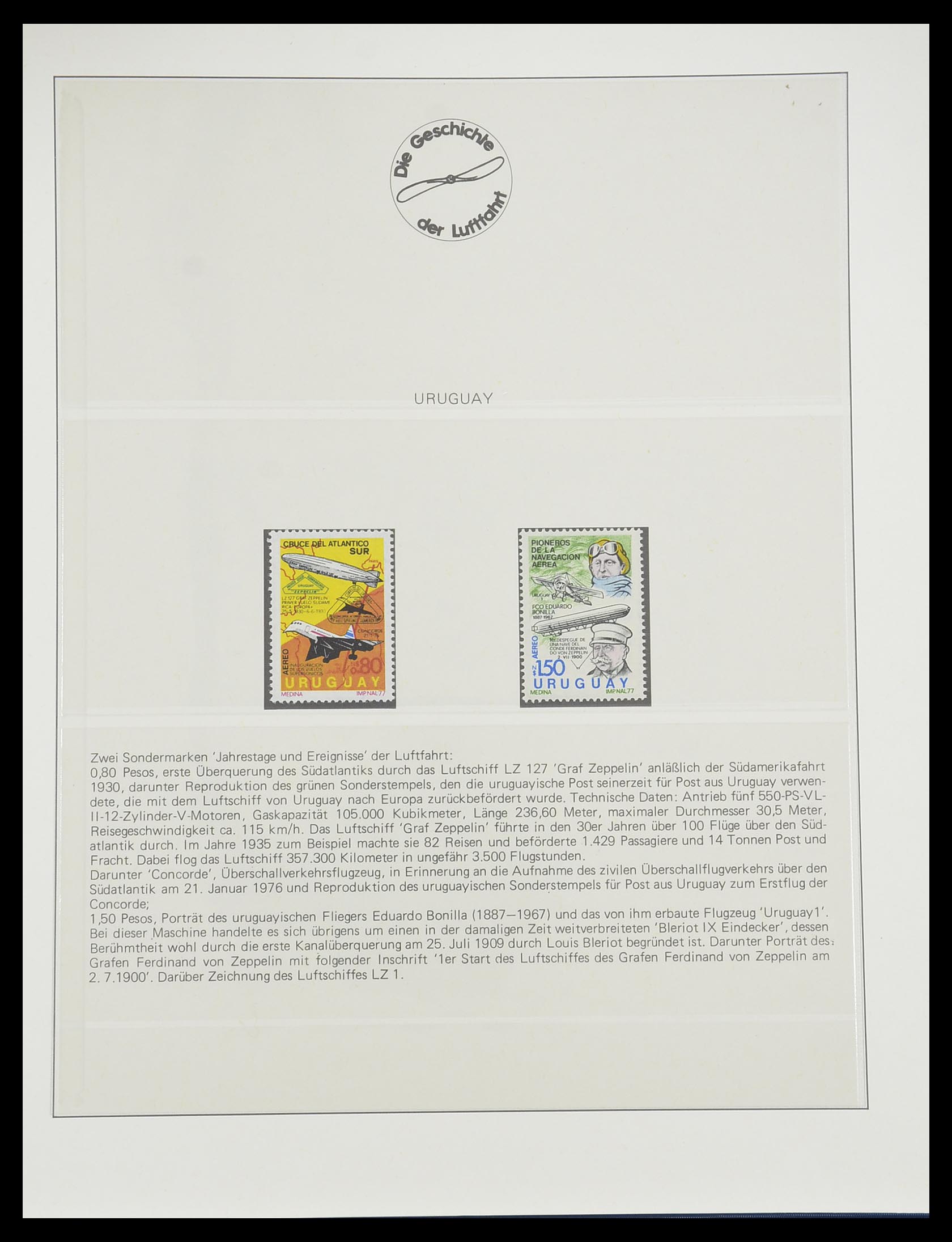 33308 0009 - Postzegelverzameling 33308 Motief luchtpost 1925-2012.