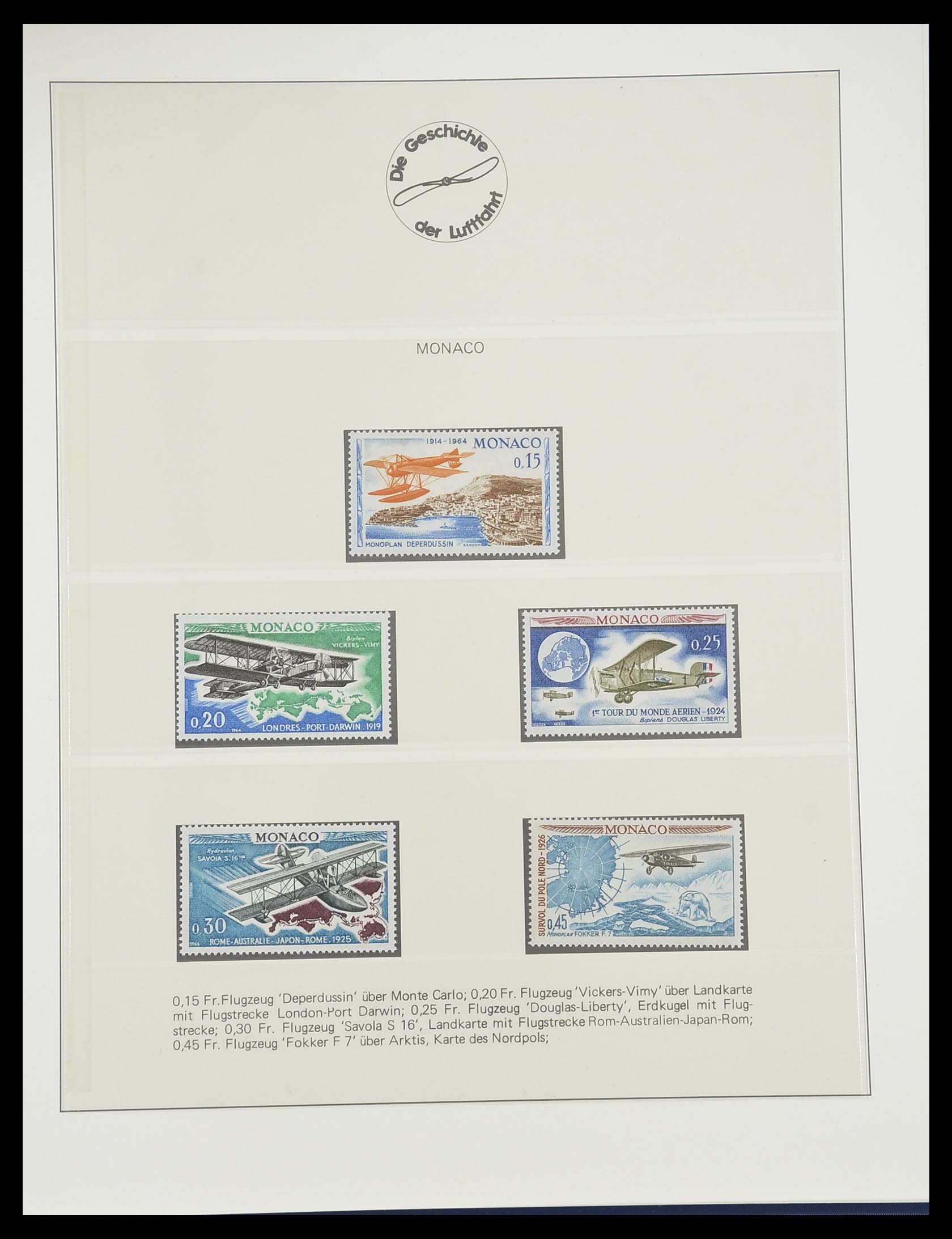 33308 0018 - Postzegelverzameling 33308 Motief luchtpost 1925-2012.