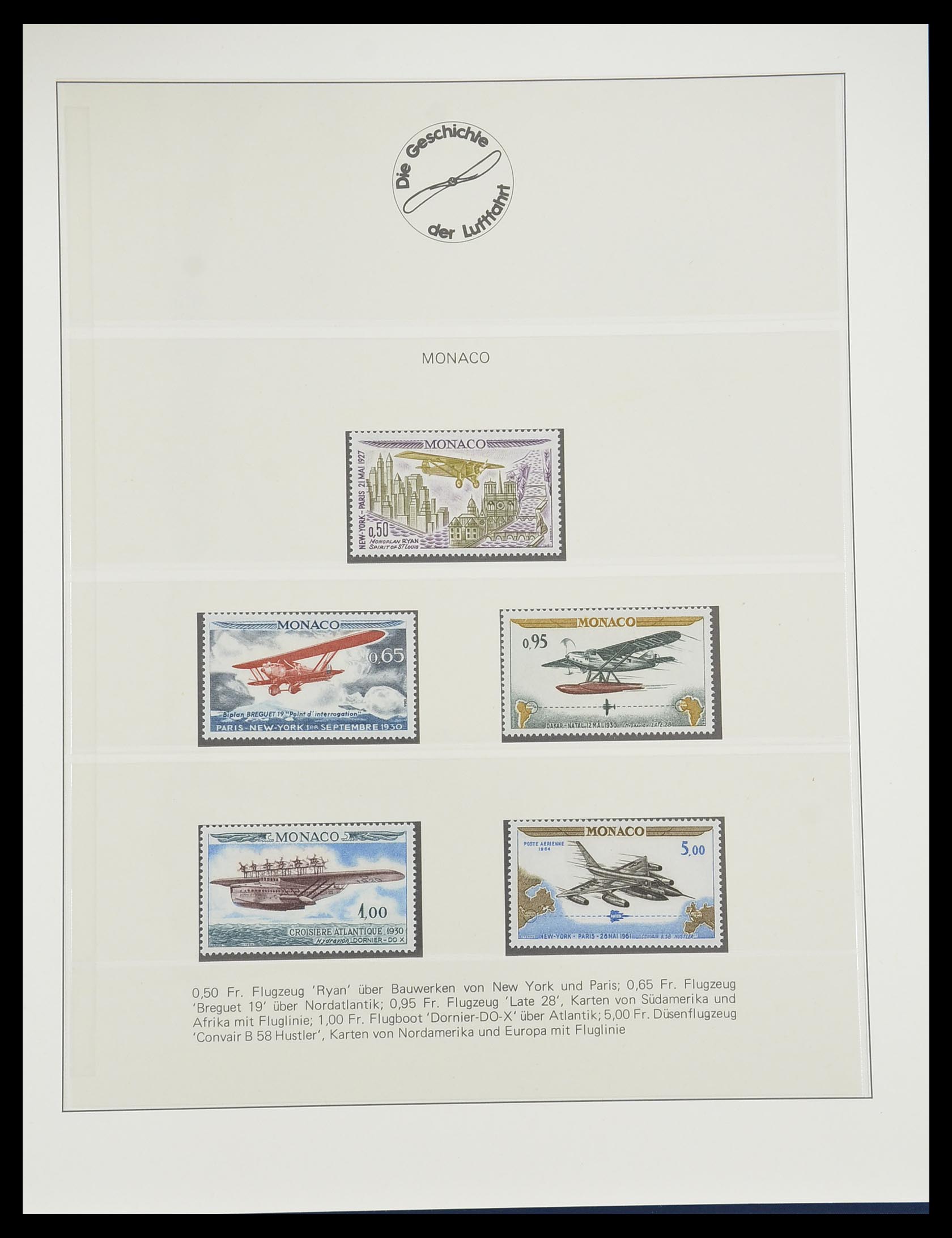 33308 0019 - Postzegelverzameling 33308 Motief luchtpost 1925-2012.