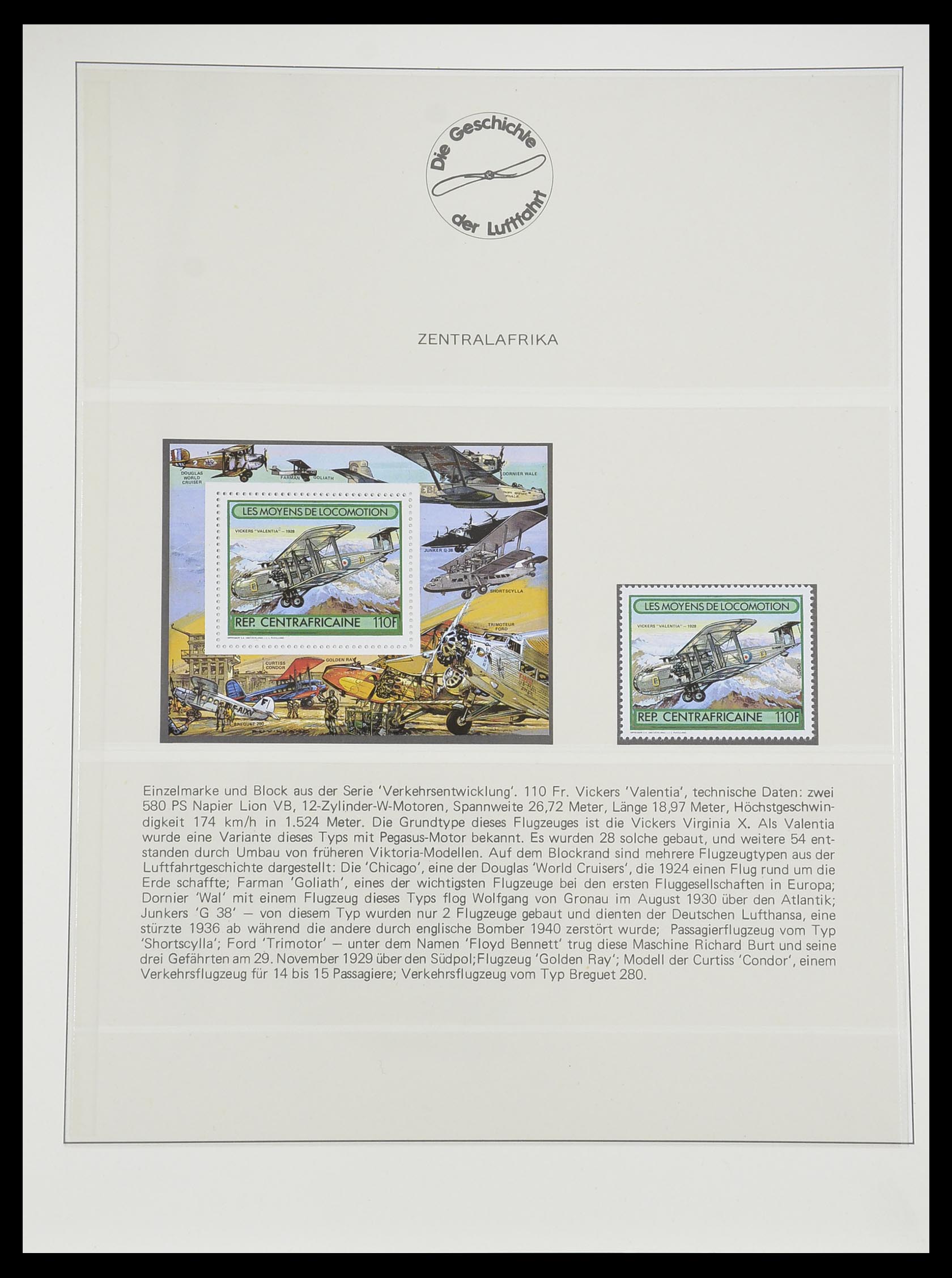 33308 0023 - Postzegelverzameling 33308 Motief luchtpost 1925-2012.