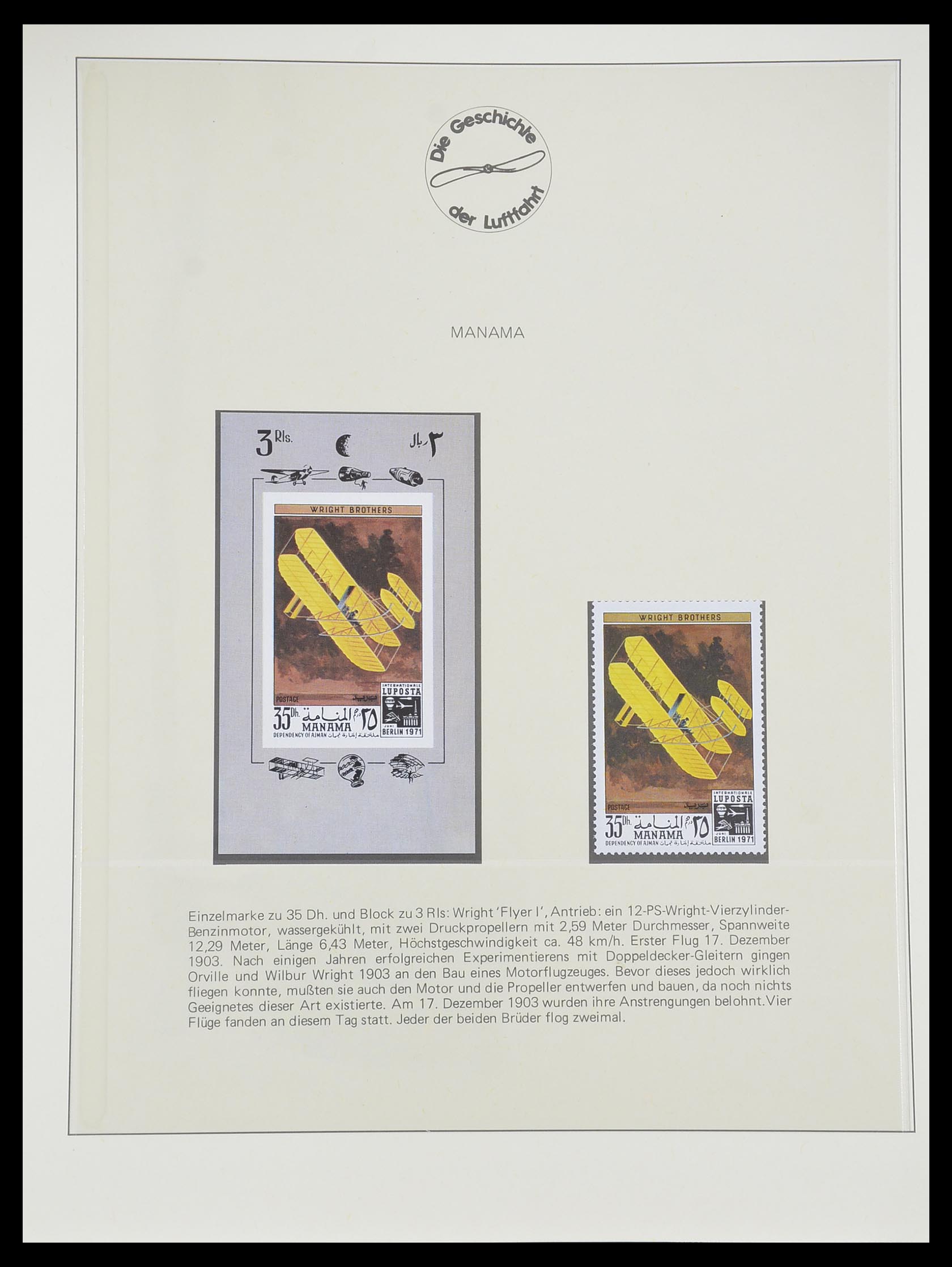 33308 0025 - Postzegelverzameling 33308 Motief luchtpost 1925-2012.