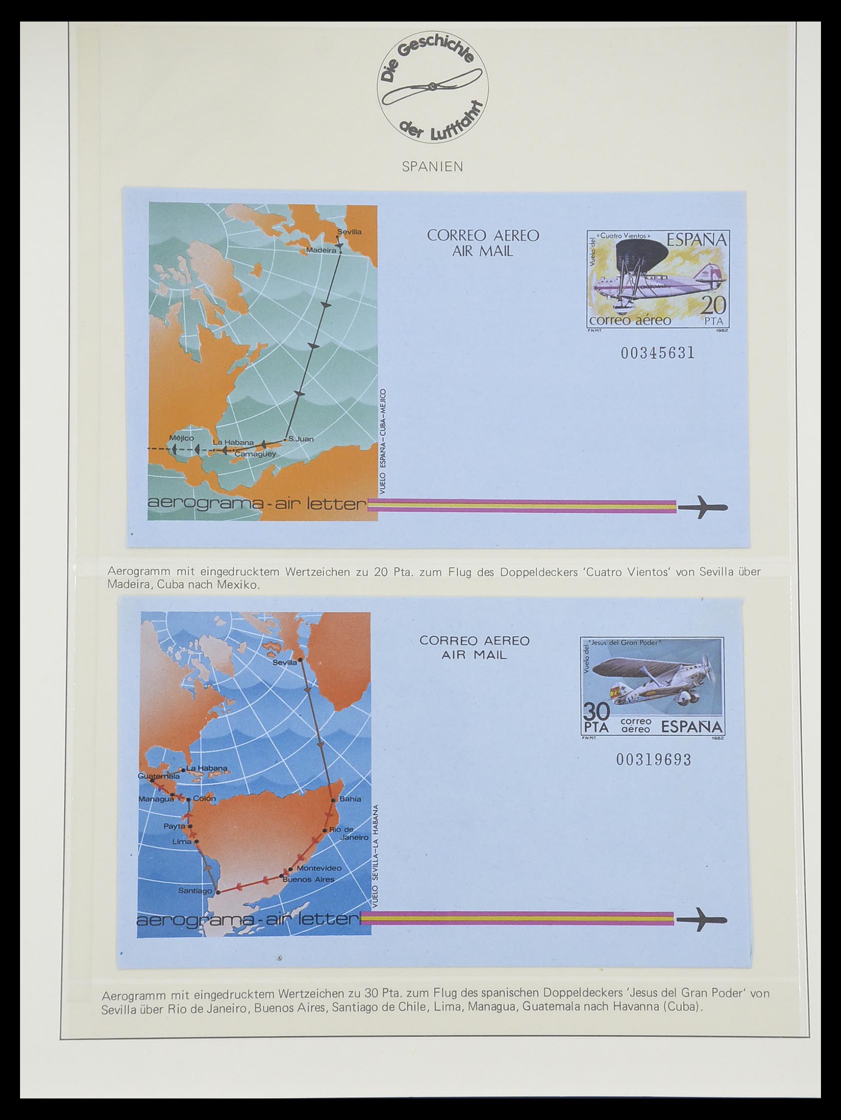 33308 0026 - Stamp collection 33308 Thematic airmail 1925-2012.