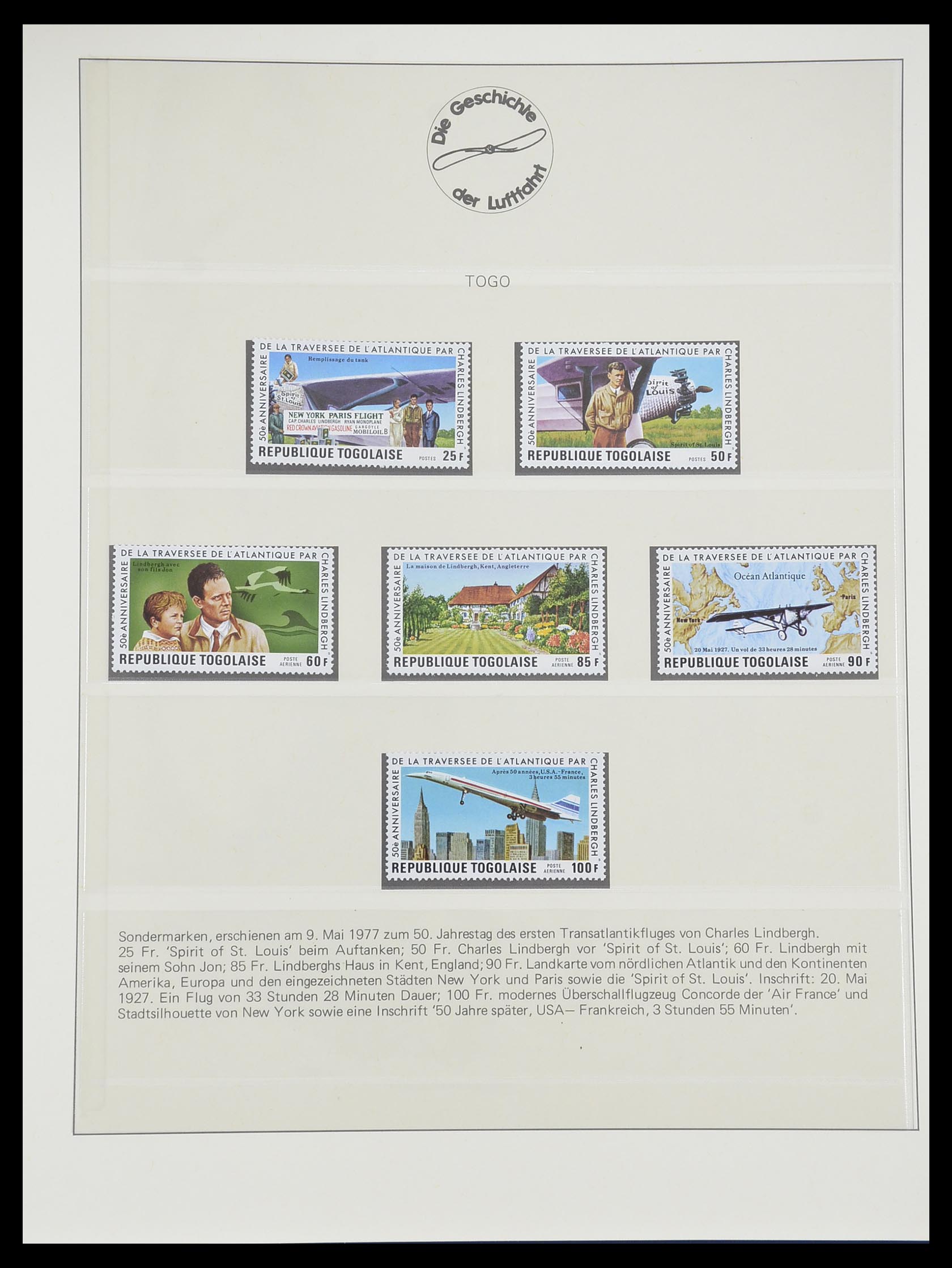 33308 0027 - Postzegelverzameling 33308 Motief luchtpost 1925-2012.