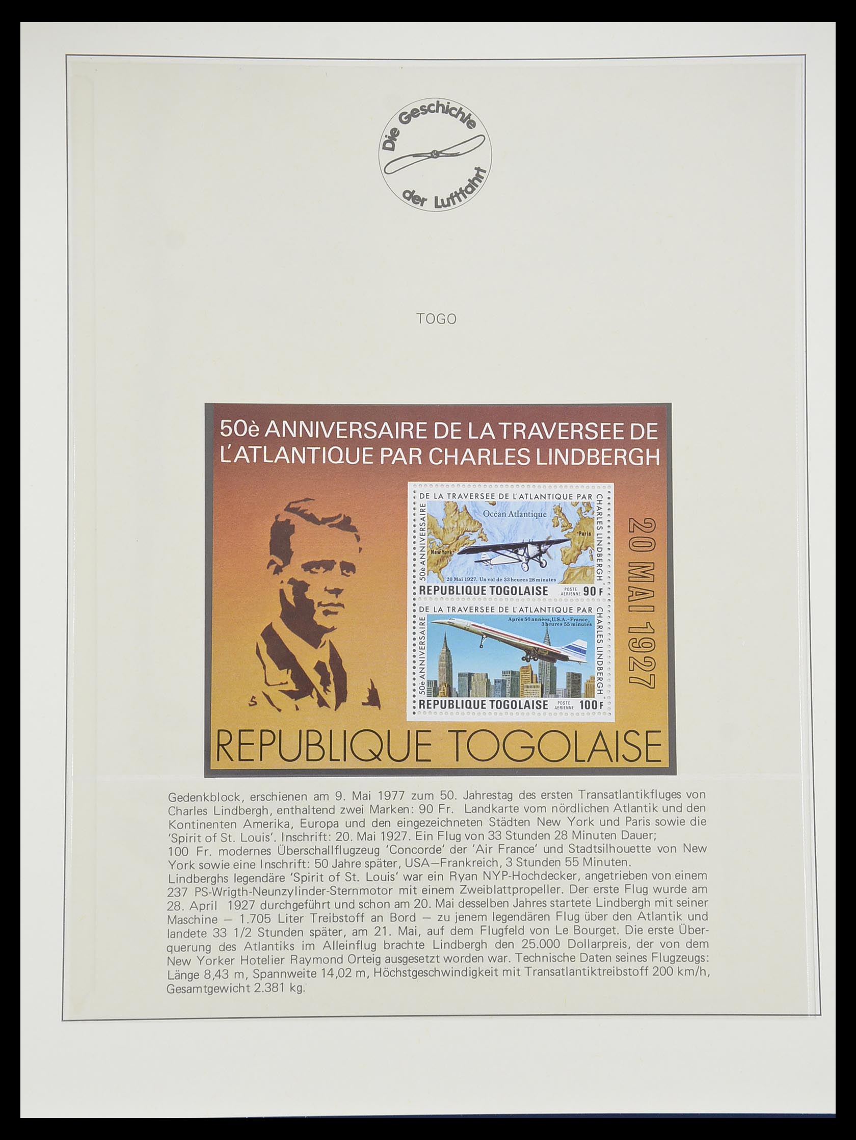 33308 0028 - Postzegelverzameling 33308 Motief luchtpost 1925-2012.