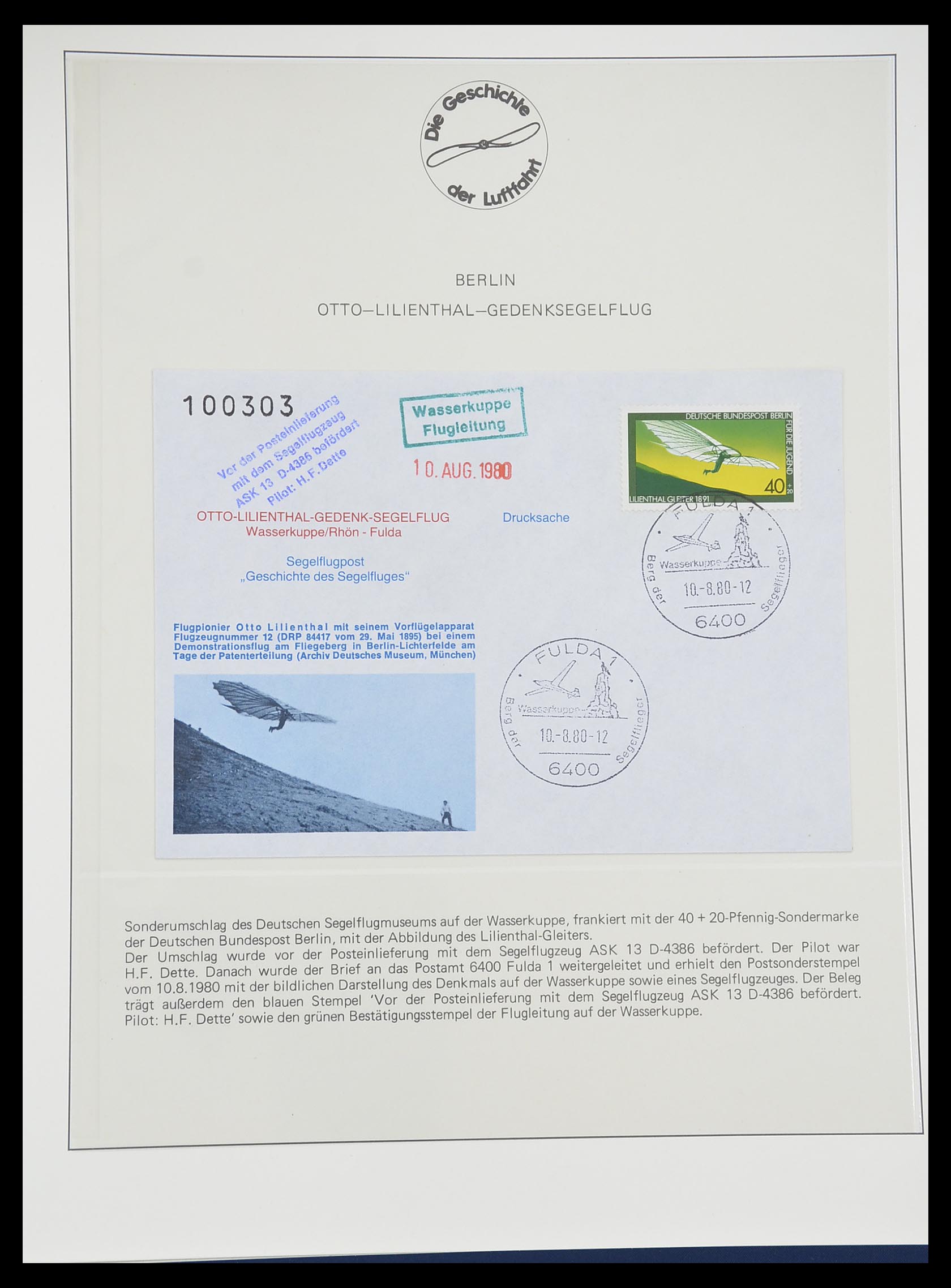 33308 0042 - Postzegelverzameling 33308 Motief luchtpost 1925-2012.