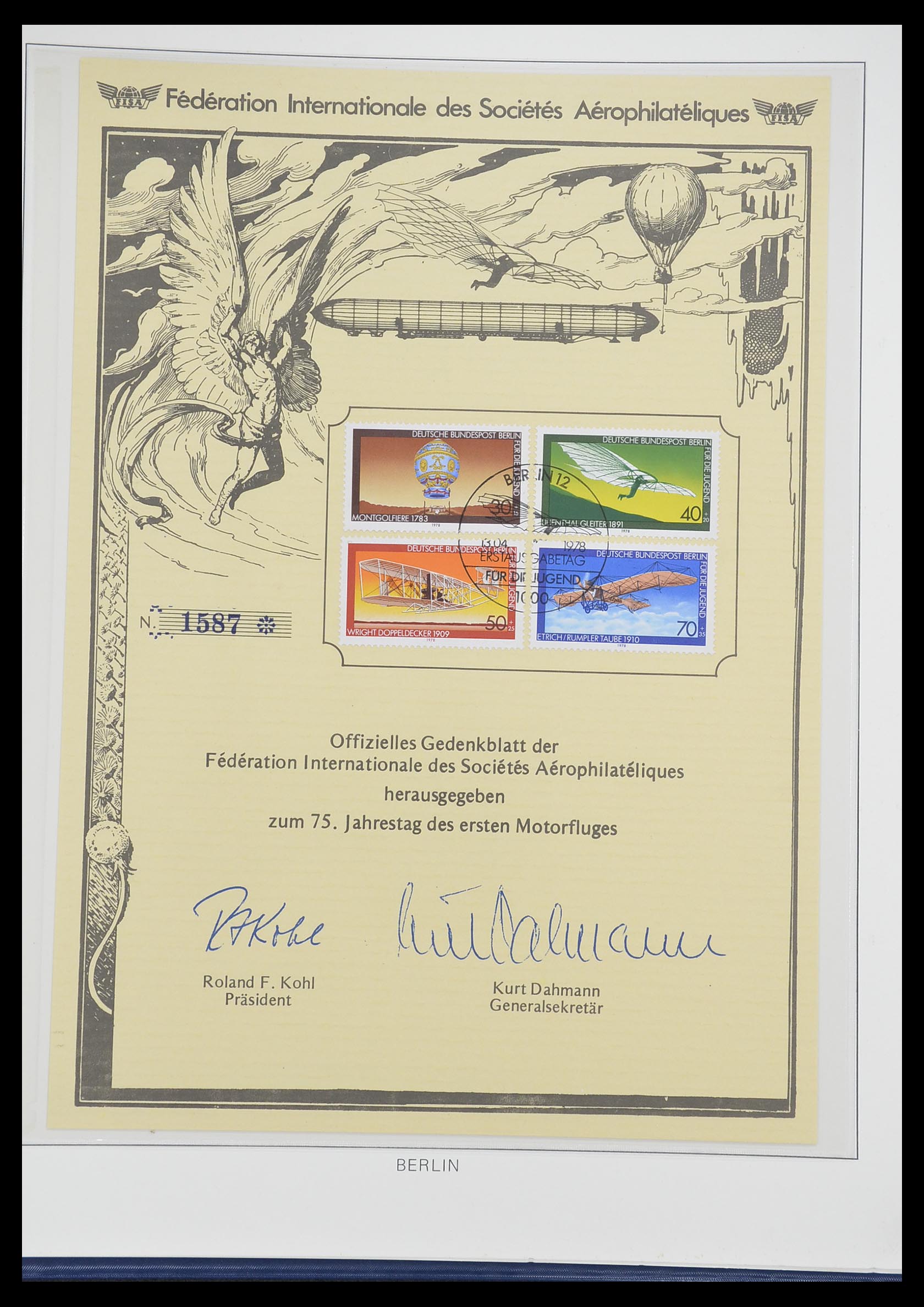 33308 0052 - Postzegelverzameling 33308 Motief luchtpost 1925-2012.