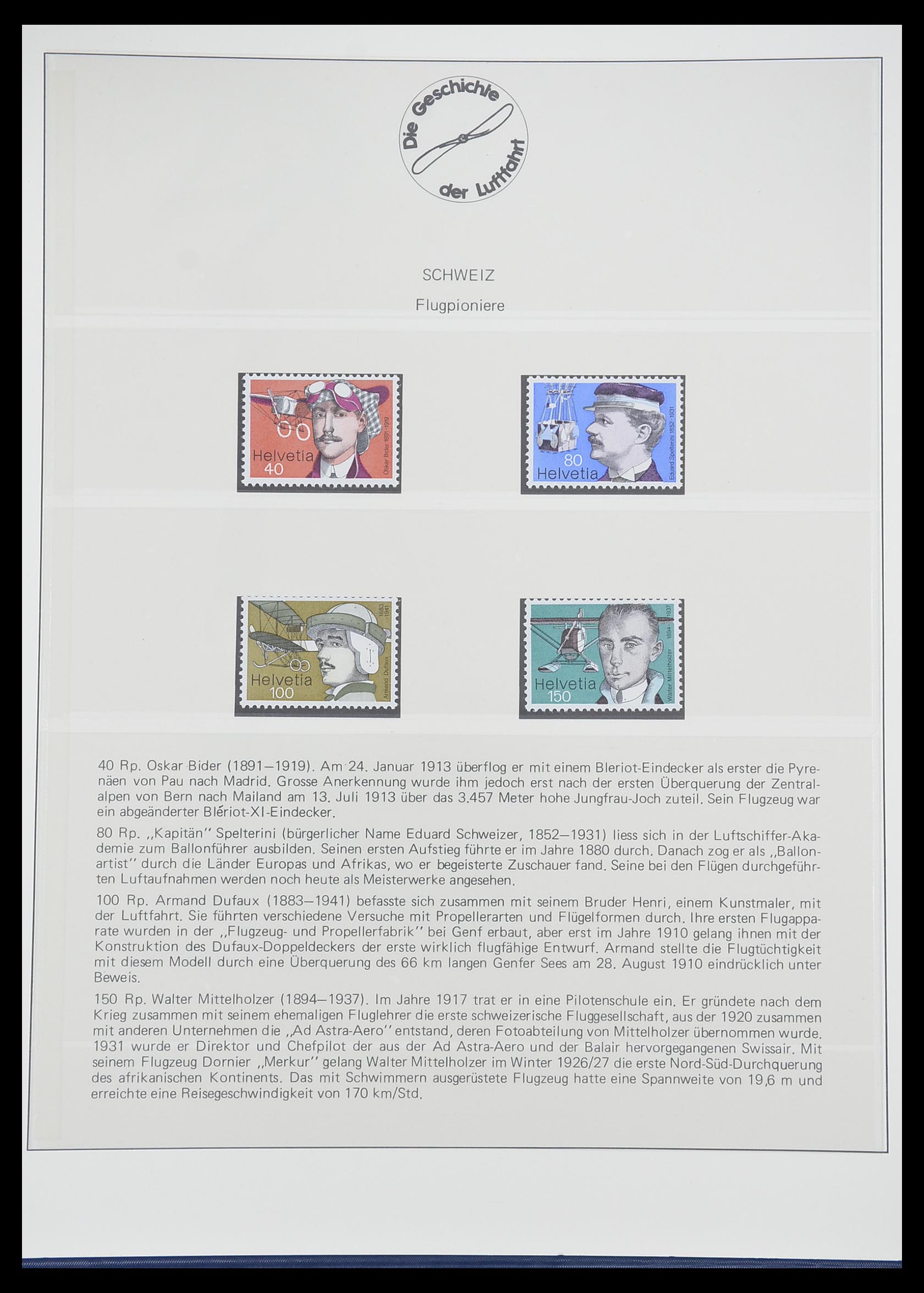 33308 0053 - Postzegelverzameling 33308 Motief luchtpost 1925-2012.