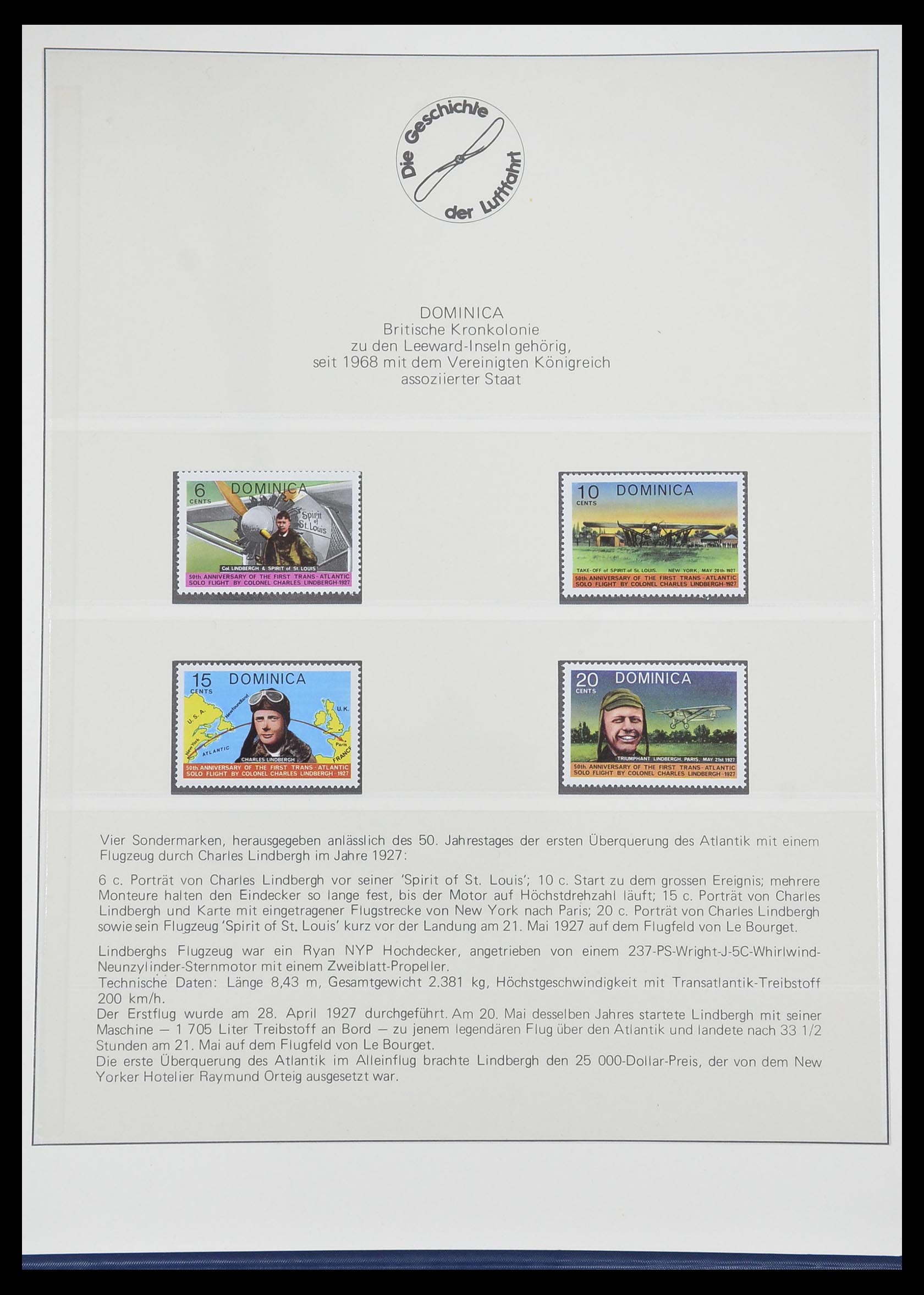 33308 0054 - Postzegelverzameling 33308 Motief luchtpost 1925-2012.