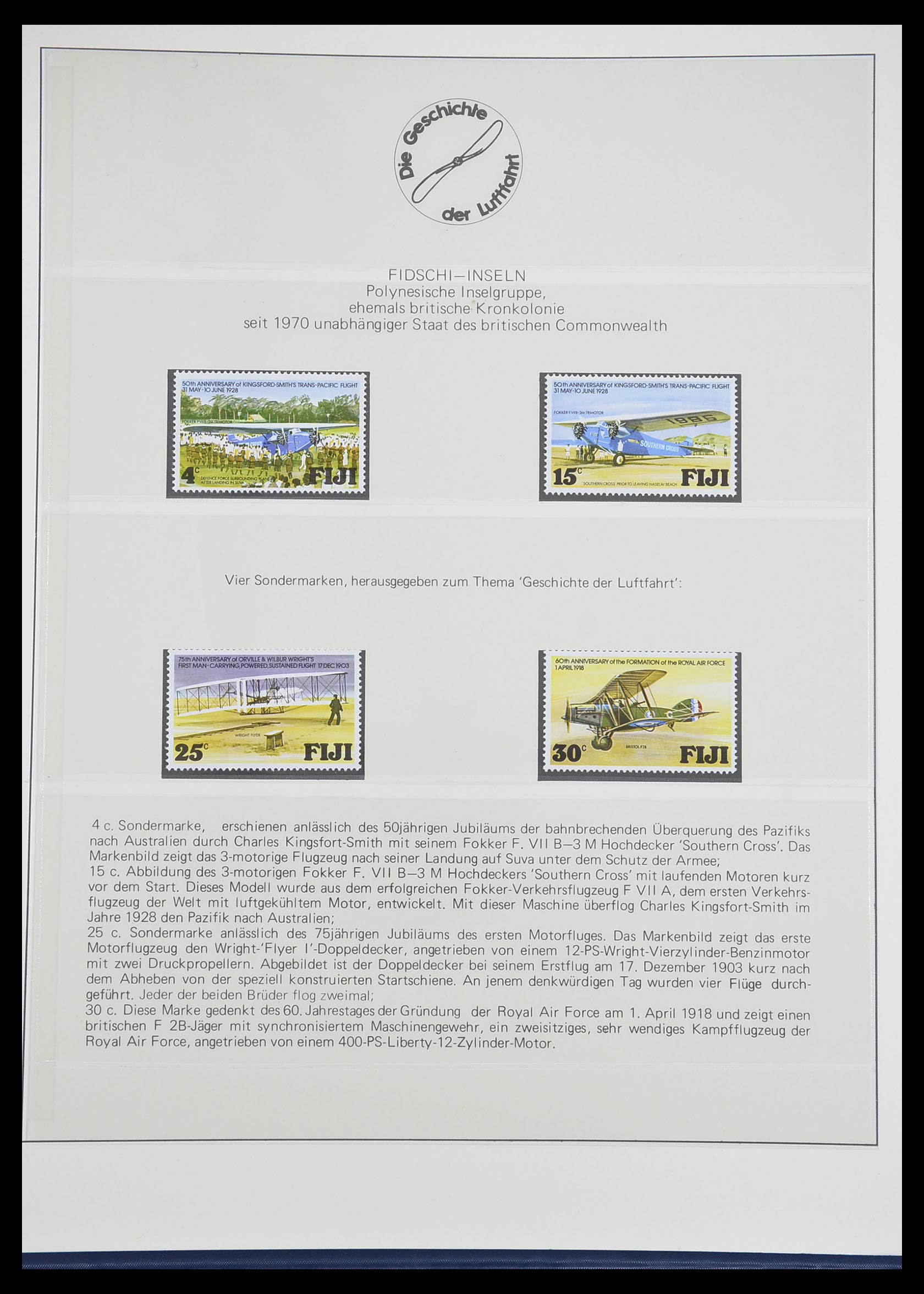 33308 0056 - Postzegelverzameling 33308 Motief luchtpost 1925-2012.