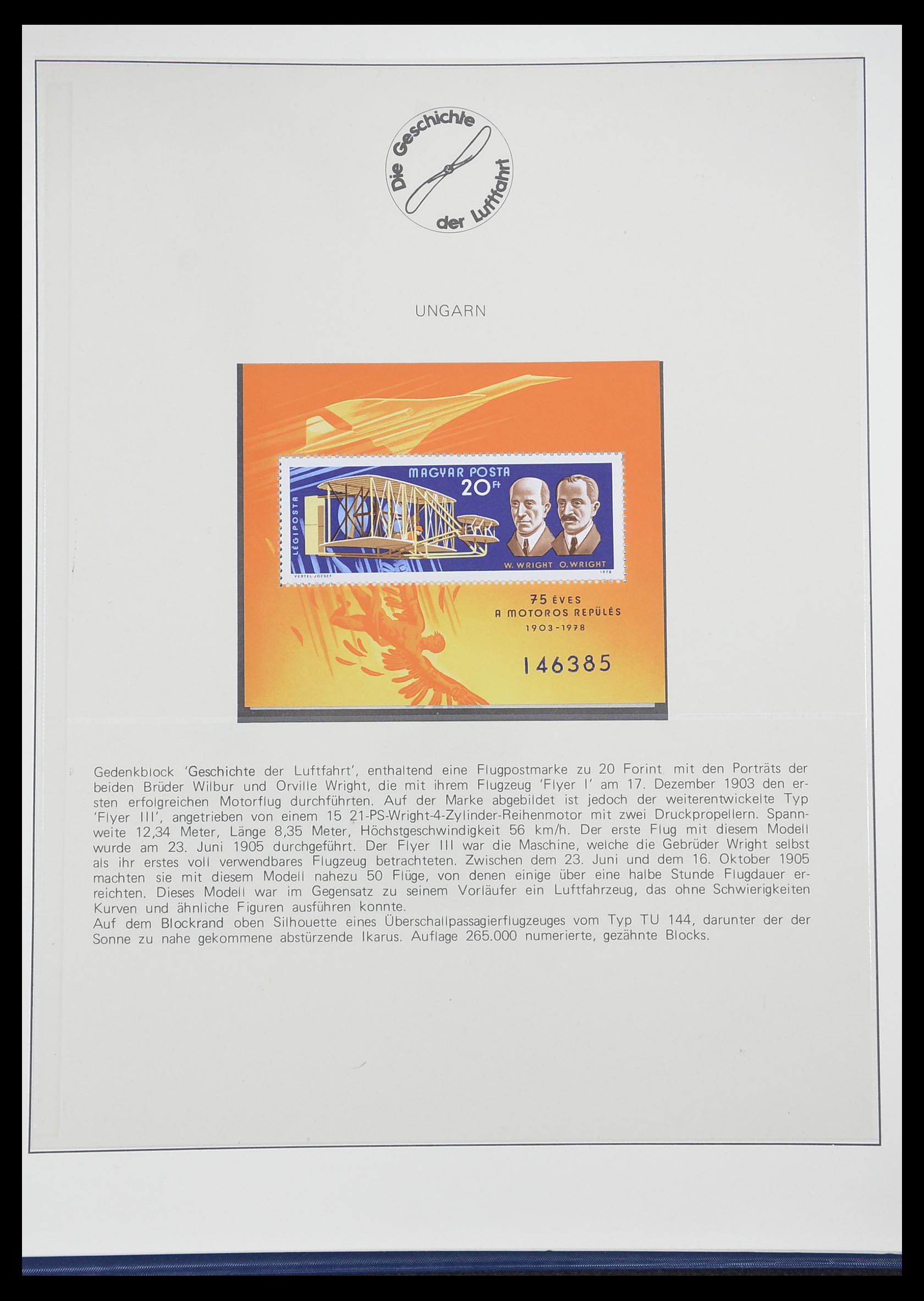 33308 0059 - Postzegelverzameling 33308 Motief luchtpost 1925-2012.