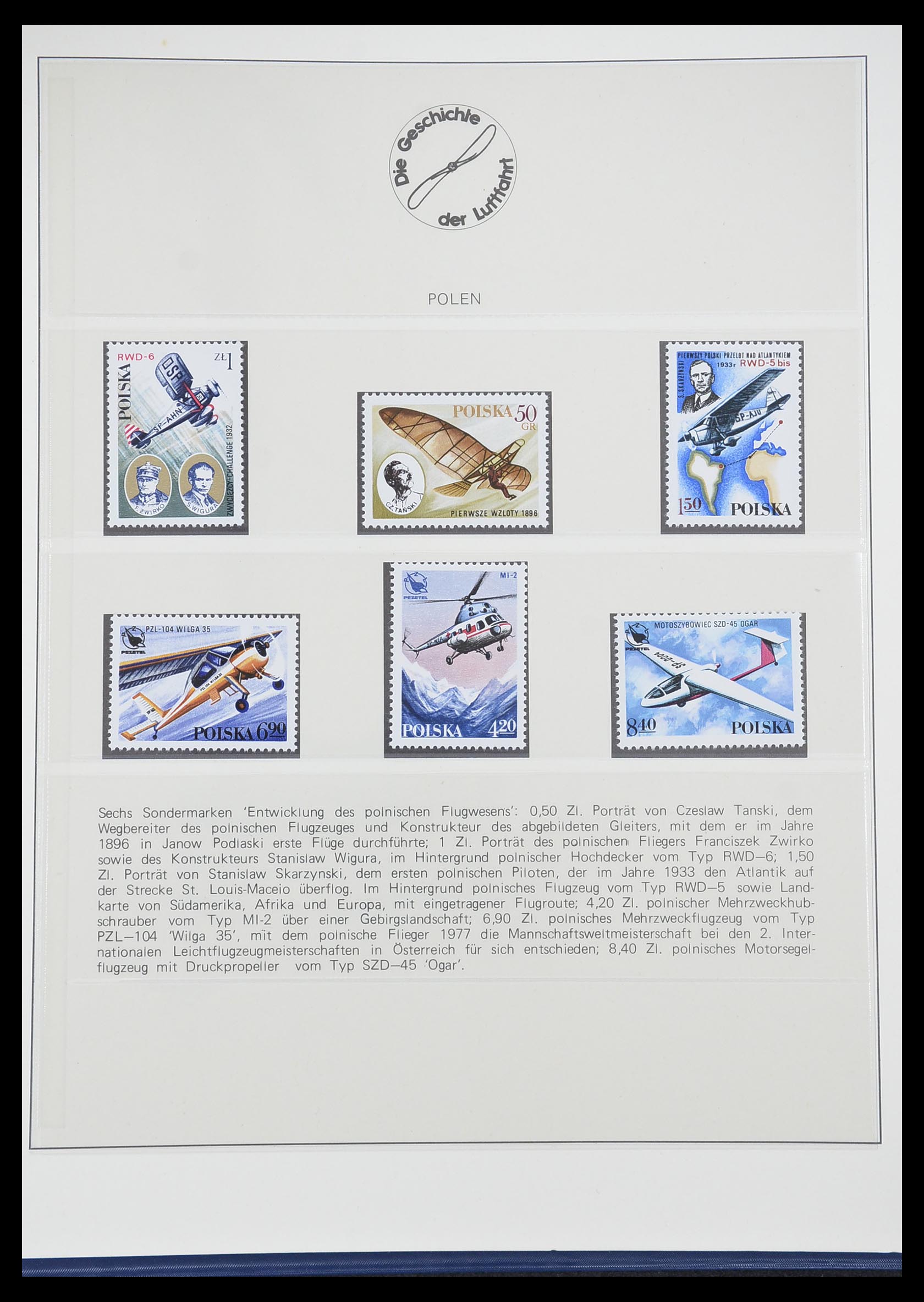 33308 0060 - Postzegelverzameling 33308 Motief luchtpost 1925-2012.