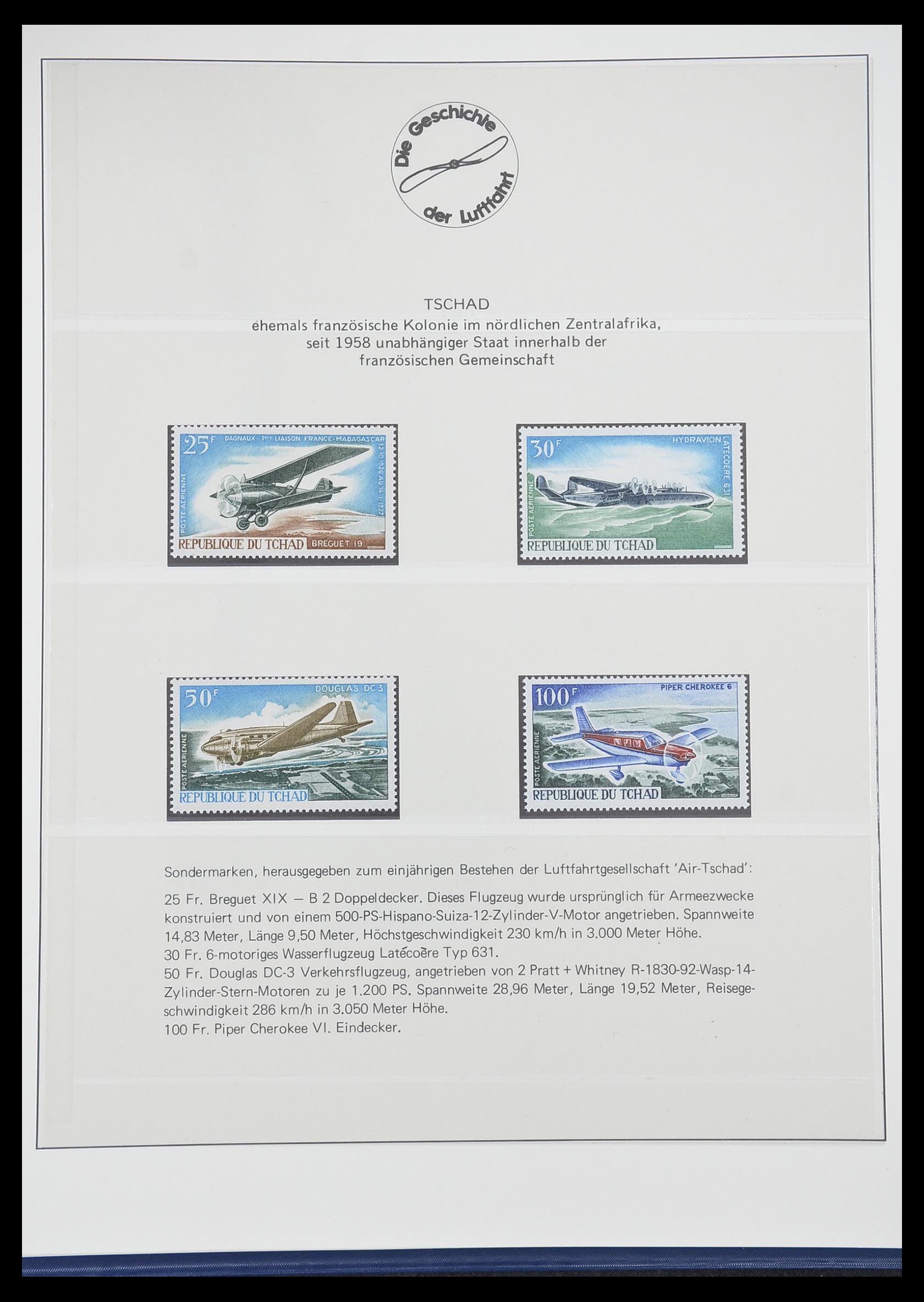 33308 0061 - Postzegelverzameling 33308 Motief luchtpost 1925-2012.
