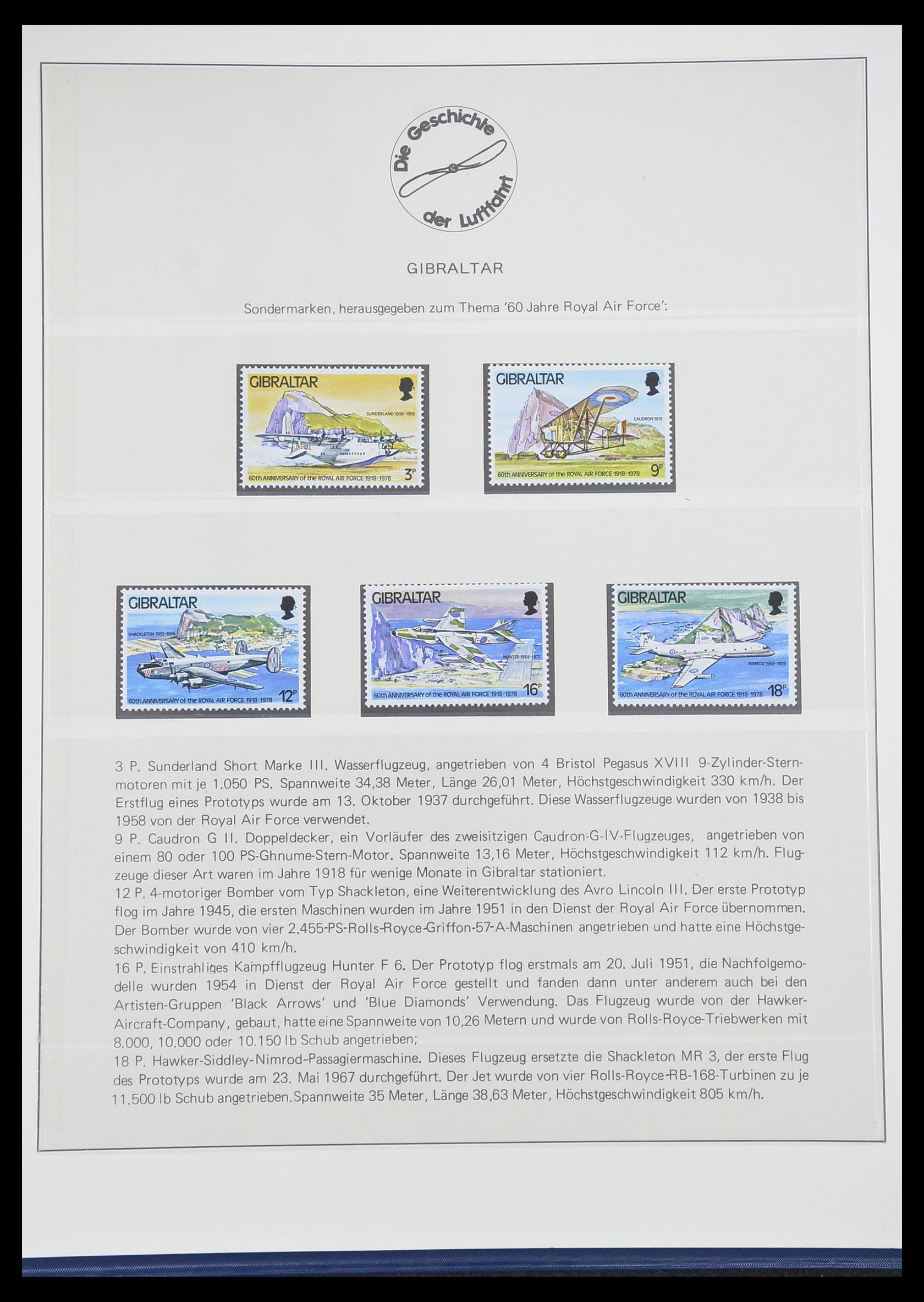 33308 0063 - Postzegelverzameling 33308 Motief luchtpost 1925-2012.