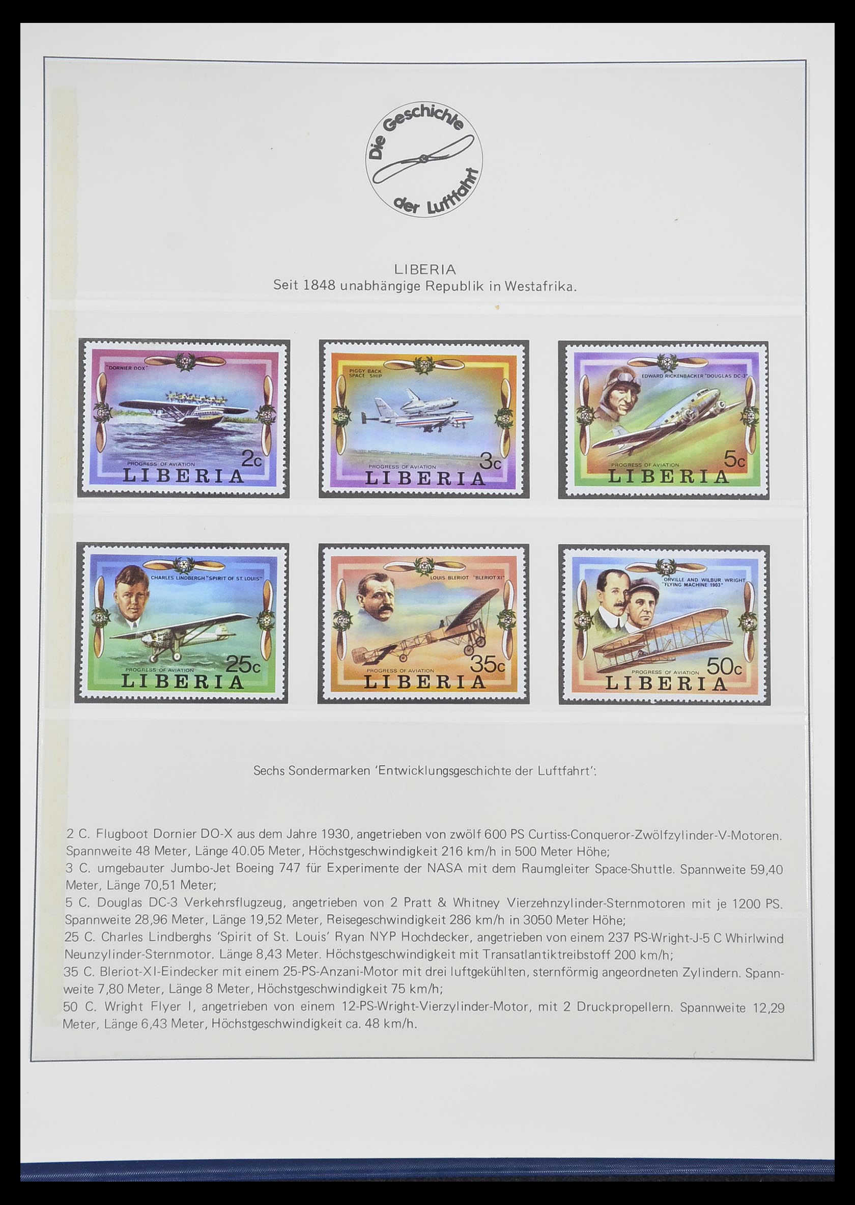 33308 0066 - Postzegelverzameling 33308 Motief luchtpost 1925-2012.