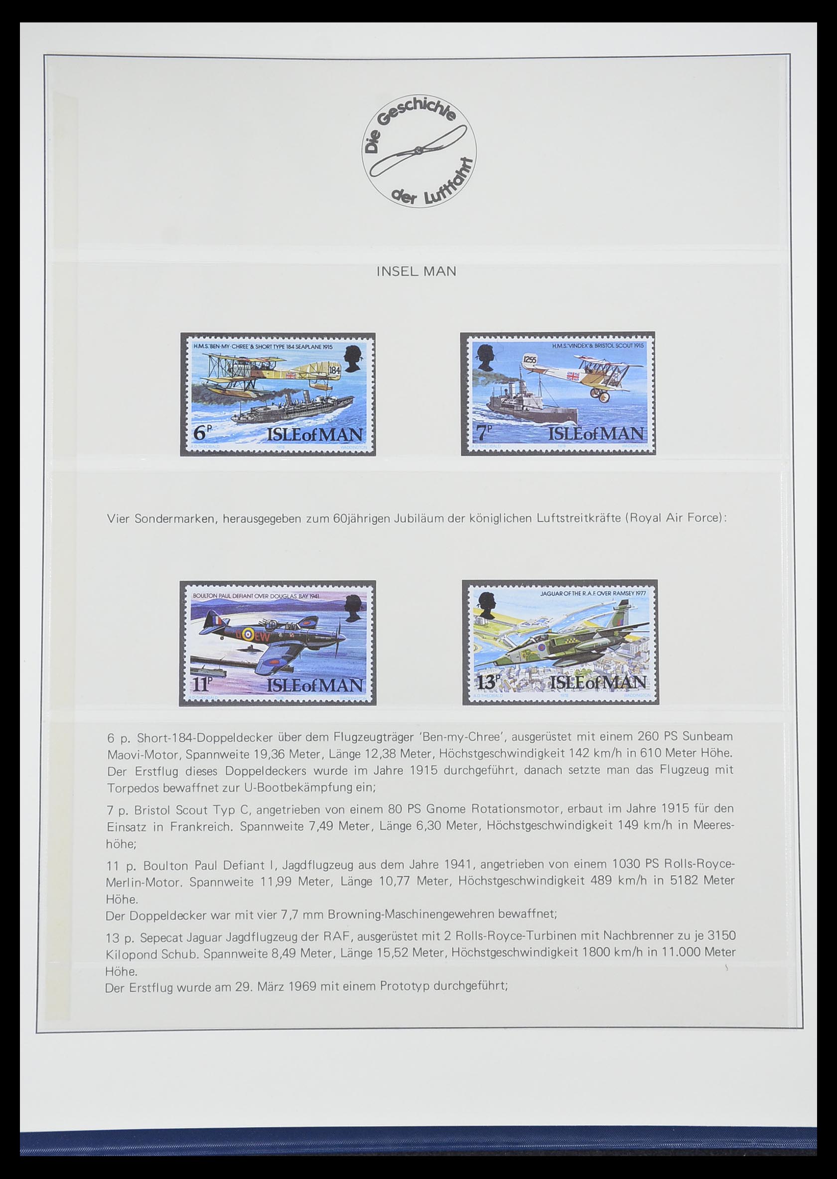 33308 0068 - Postzegelverzameling 33308 Motief luchtpost 1925-2012.