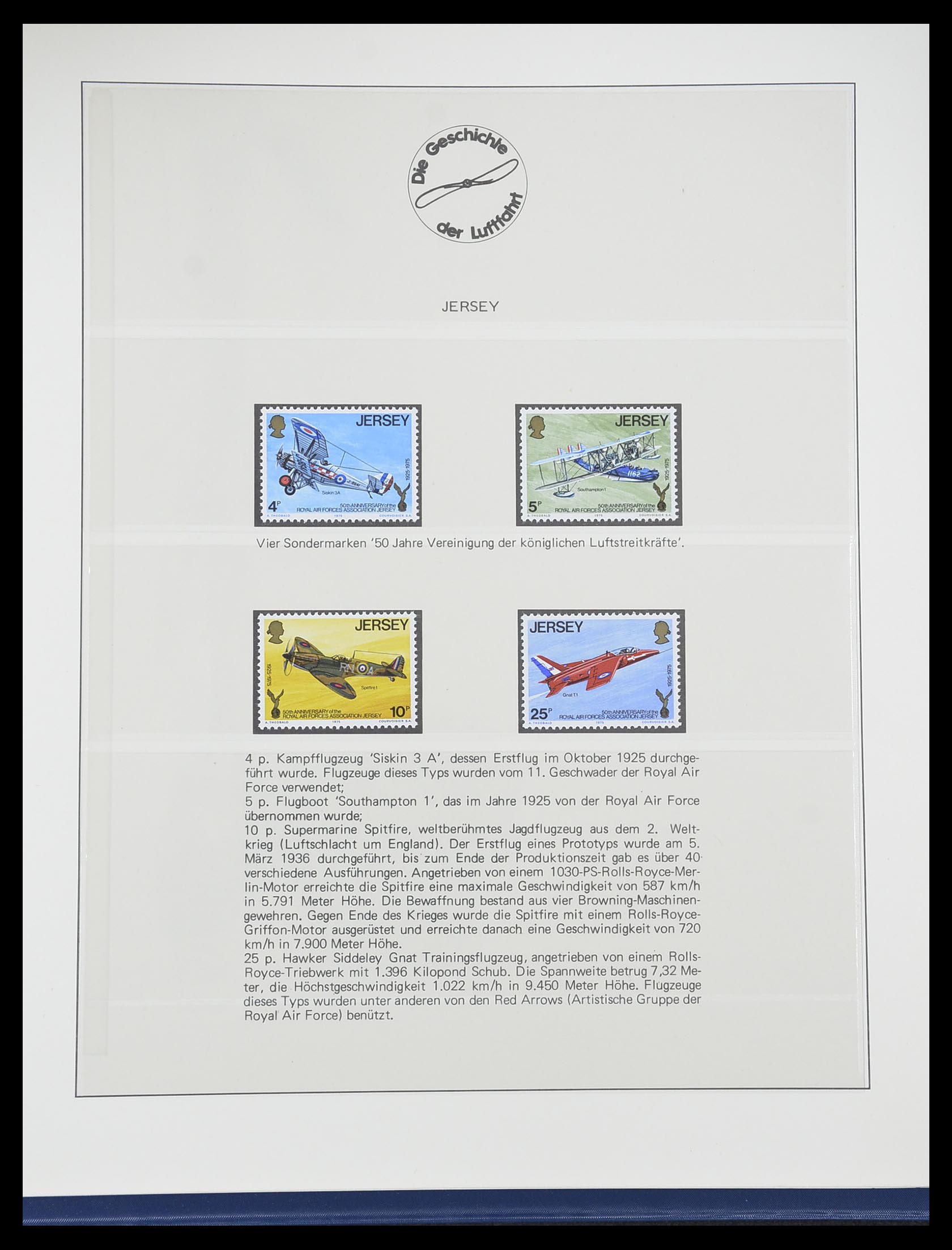 33308 0080 - Postzegelverzameling 33308 Motief luchtpost 1925-2012.