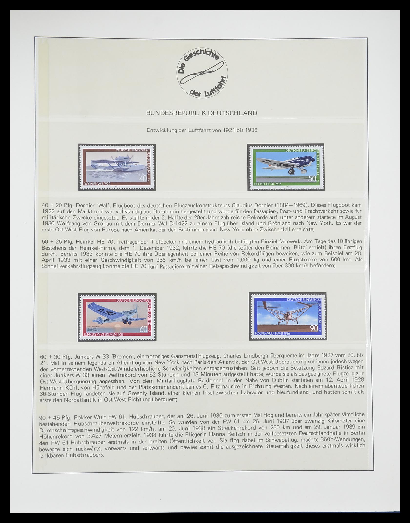 33308 0081 - Postzegelverzameling 33308 Motief luchtpost 1925-2012.