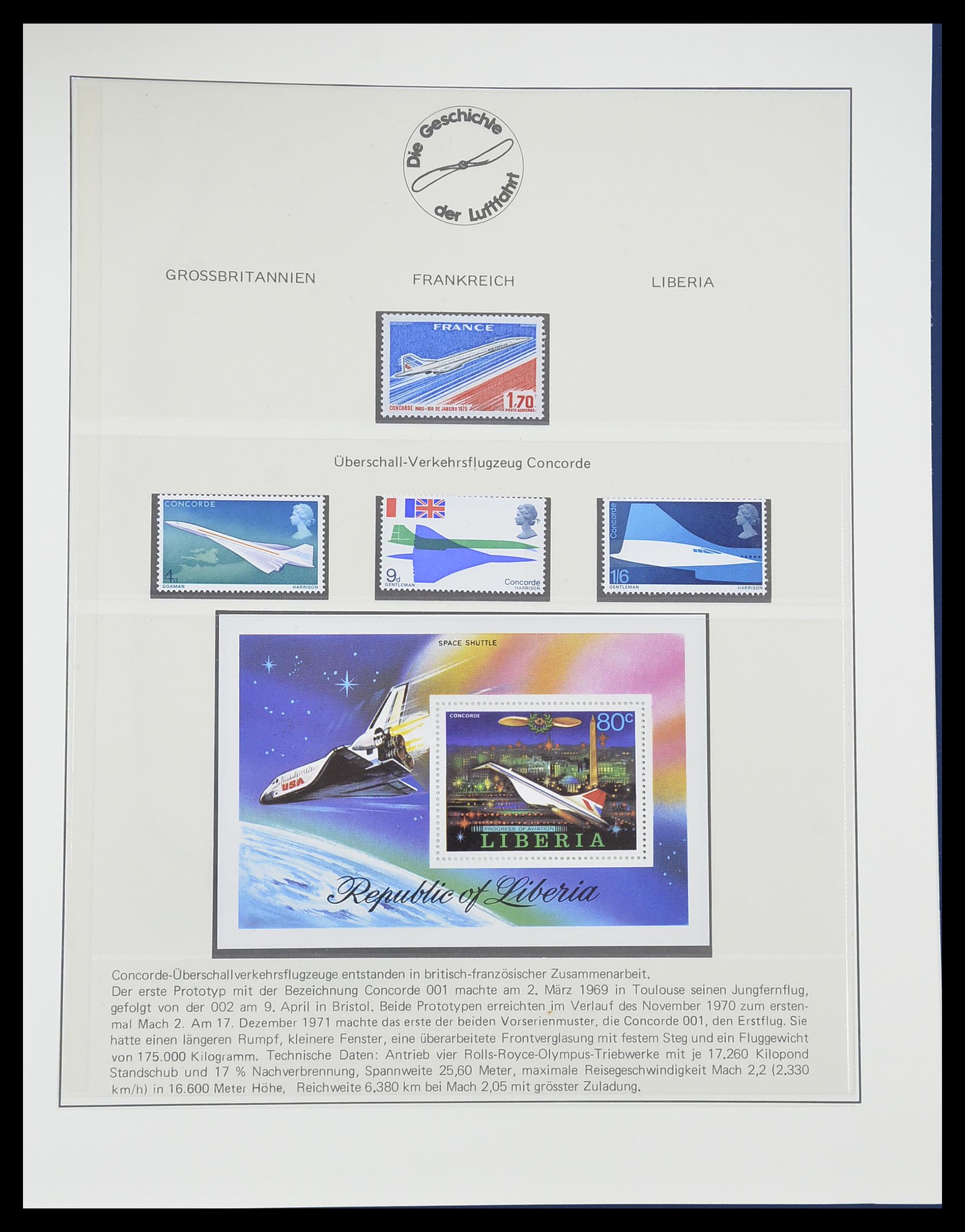 33308 0087 - Stamp collection 33308 Thematic airmail 1925-2012.