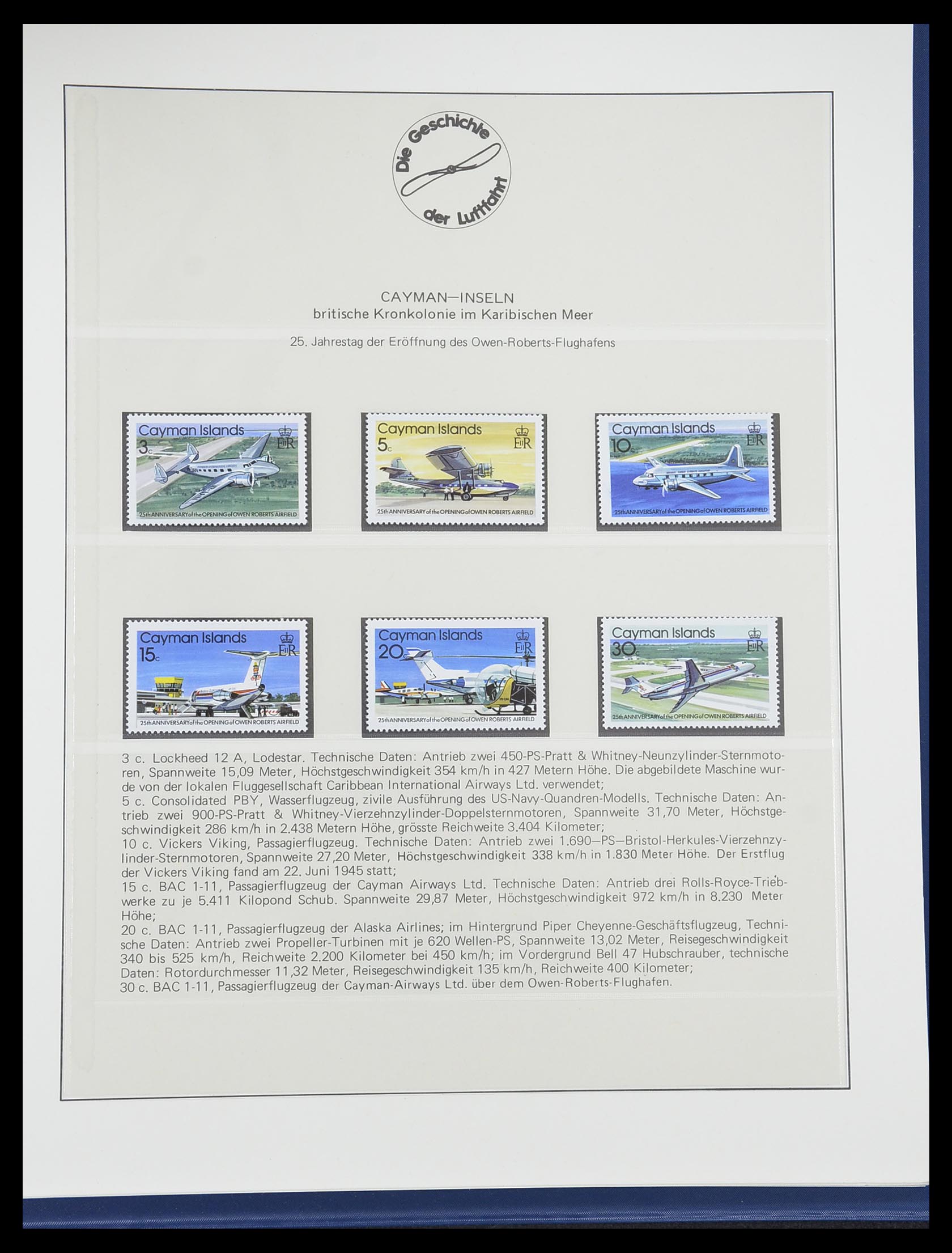33308 0089 - Stamp collection 33308 Thematic airmail 1925-2012.