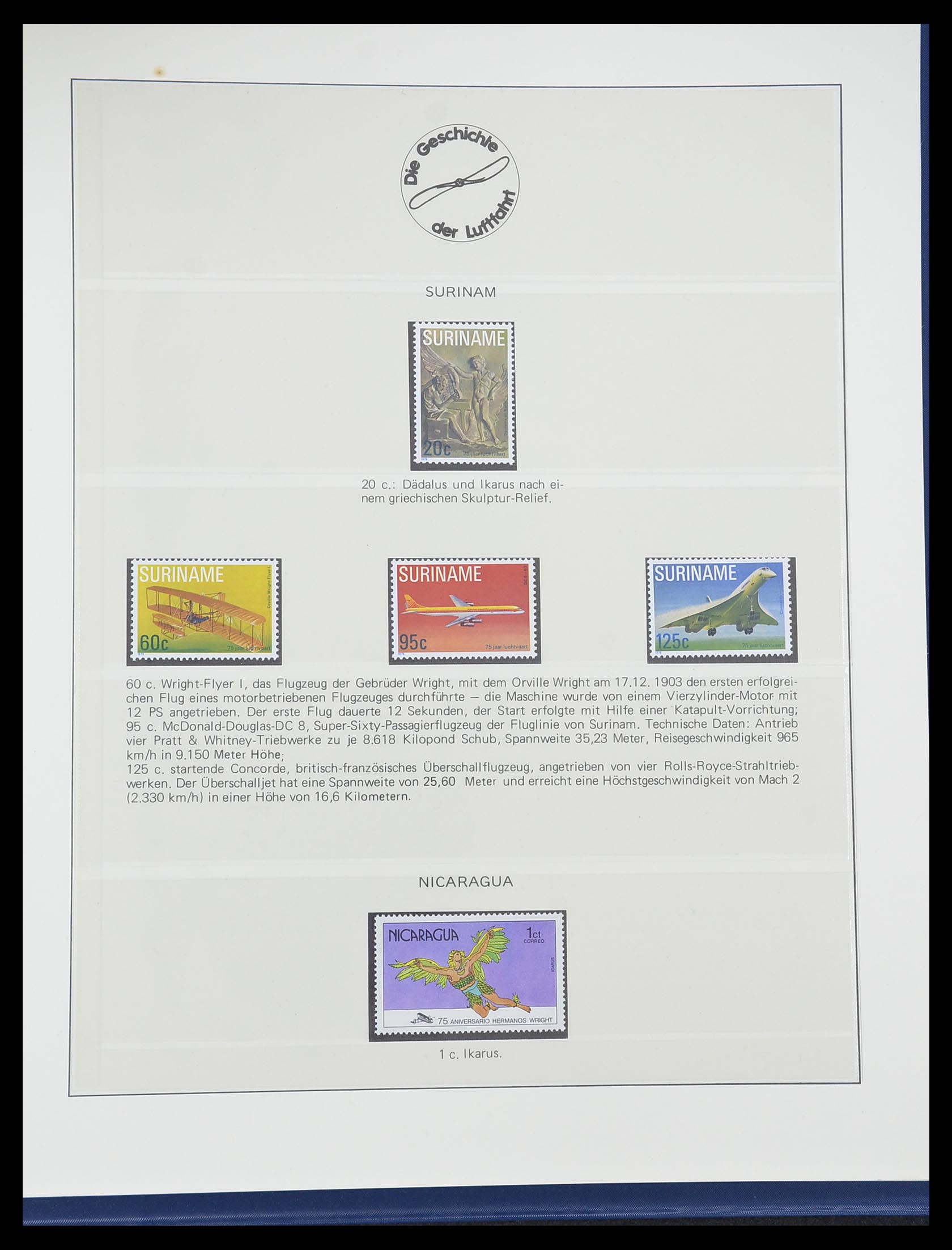 33308 0090 - Stamp collection 33308 Thematic airmail 1925-2012.